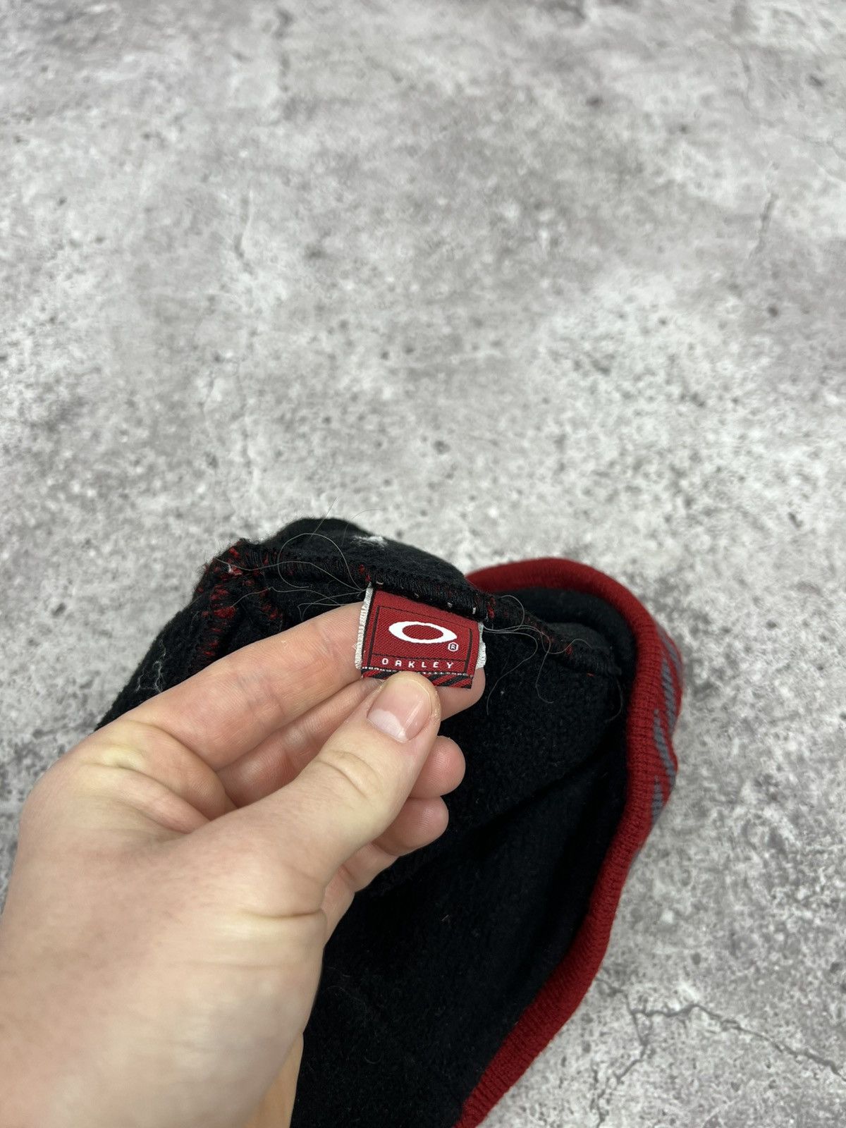 Oakley Vintage Oakley Beanie Hat Red Size ONE SIZE - 8 Thumbnail