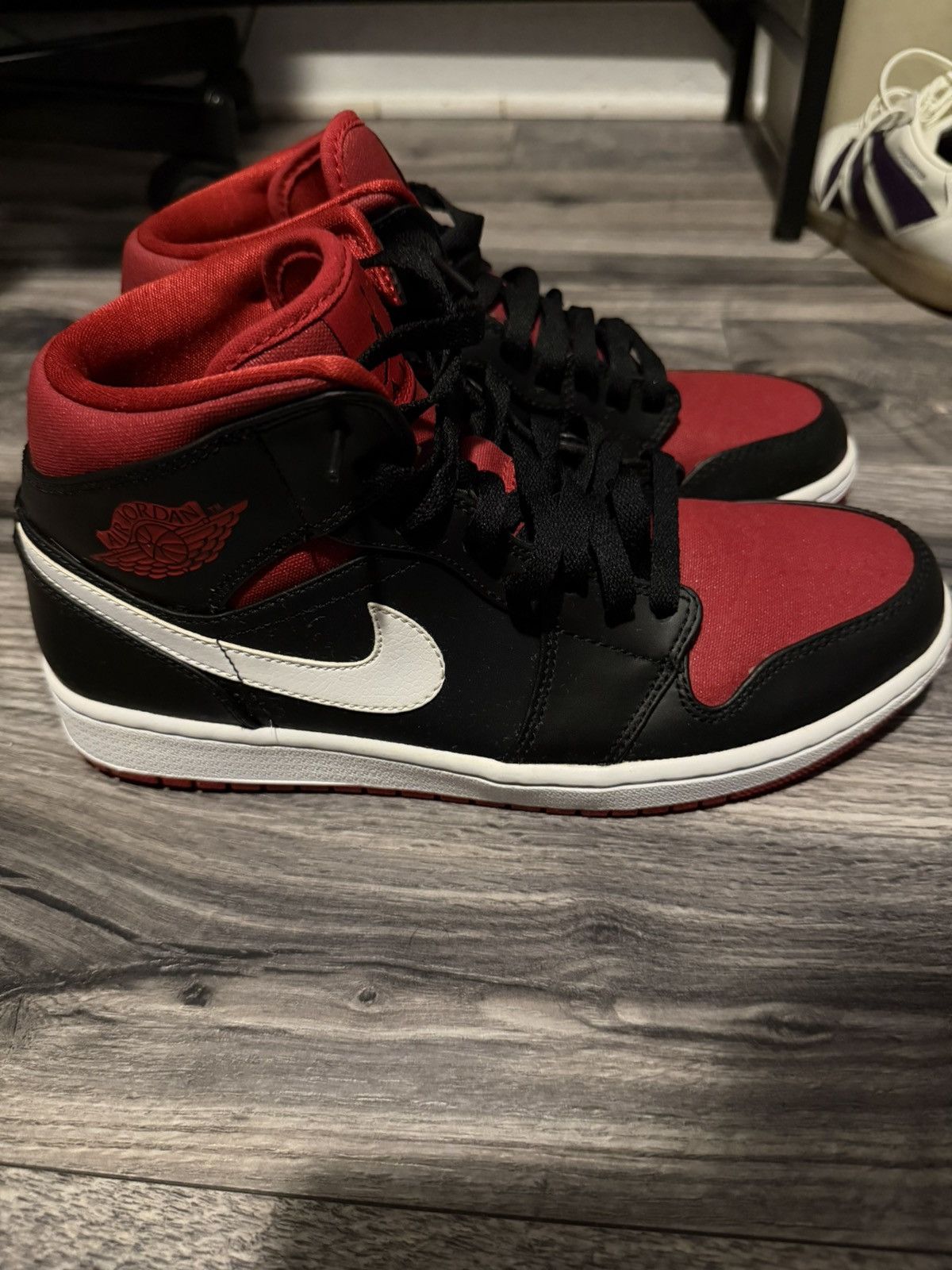 Jordan Brand Air Jordan 1 Mid 'Black Gym Red' Size US 9.5 / EU 42-43 - 1 Thumbnail