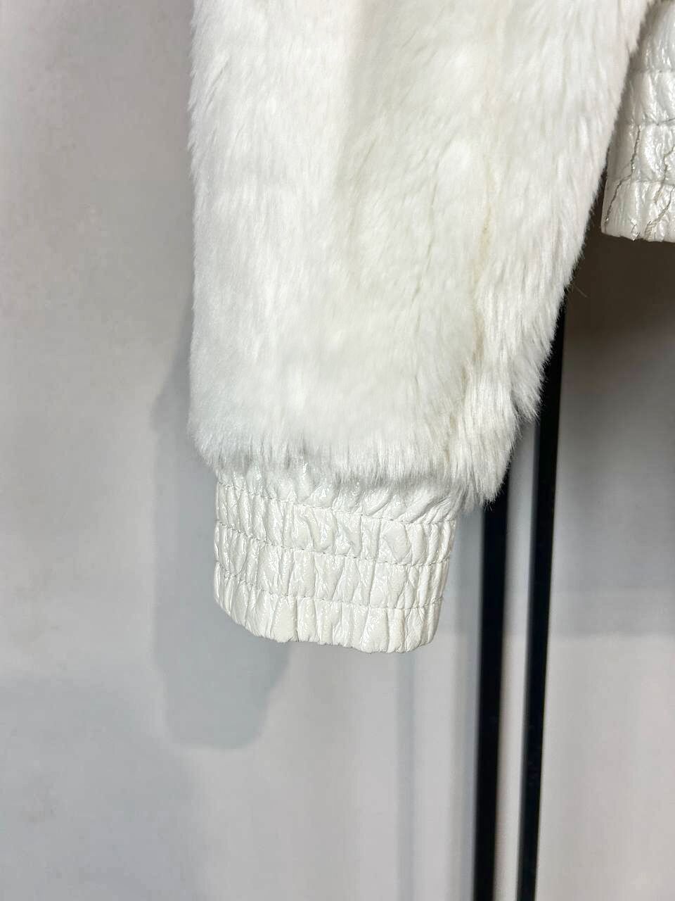 Japanese Brand Cropped Faux Fur Jacket White Soft Girl Coquette Y2K Core Size US S / EU 44-46 / 1 - 13 Thumbnail