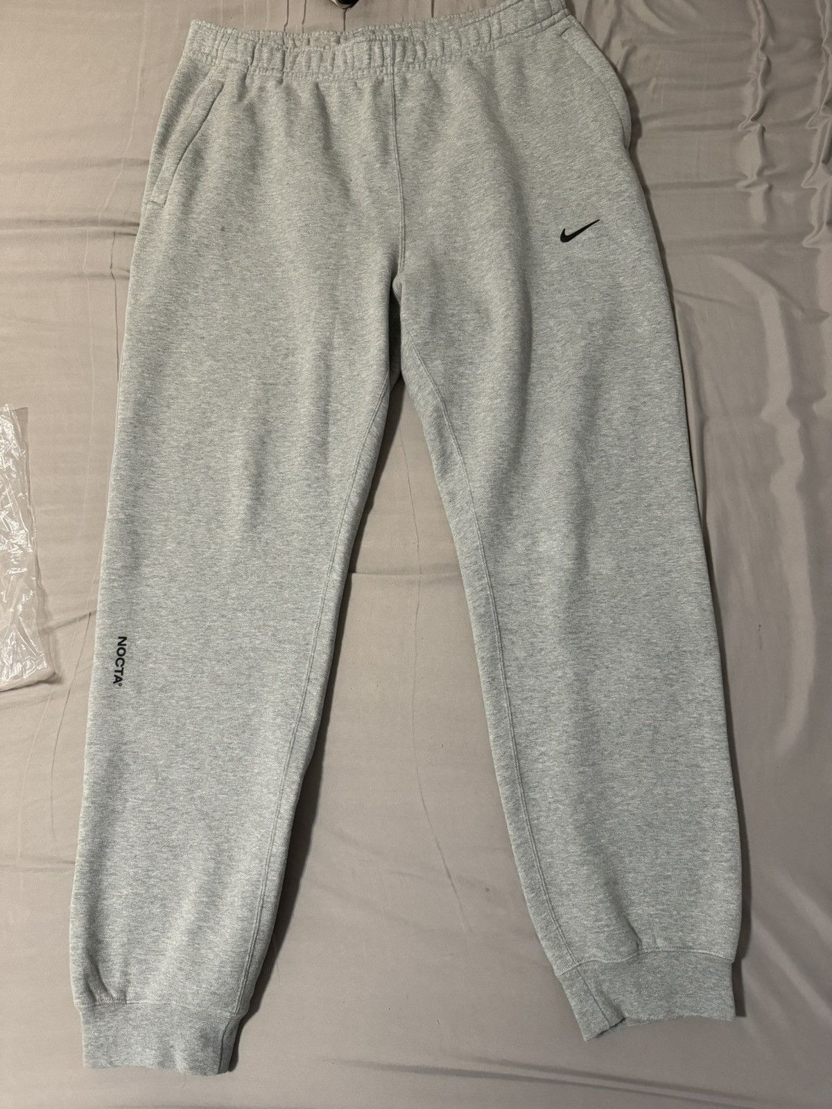 image of Drake x Nike Nocta Fleece Cs Sweatpant Size XL in Grey, Men's