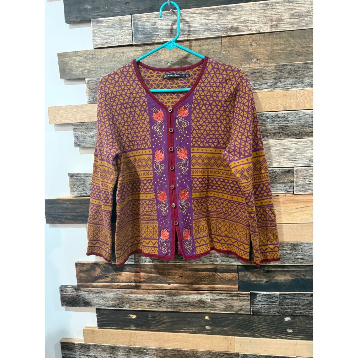 Guru Gudrun Sjoden colorful cardigan size L Size L / US 10 / IT 46 - 1 Thumbnail