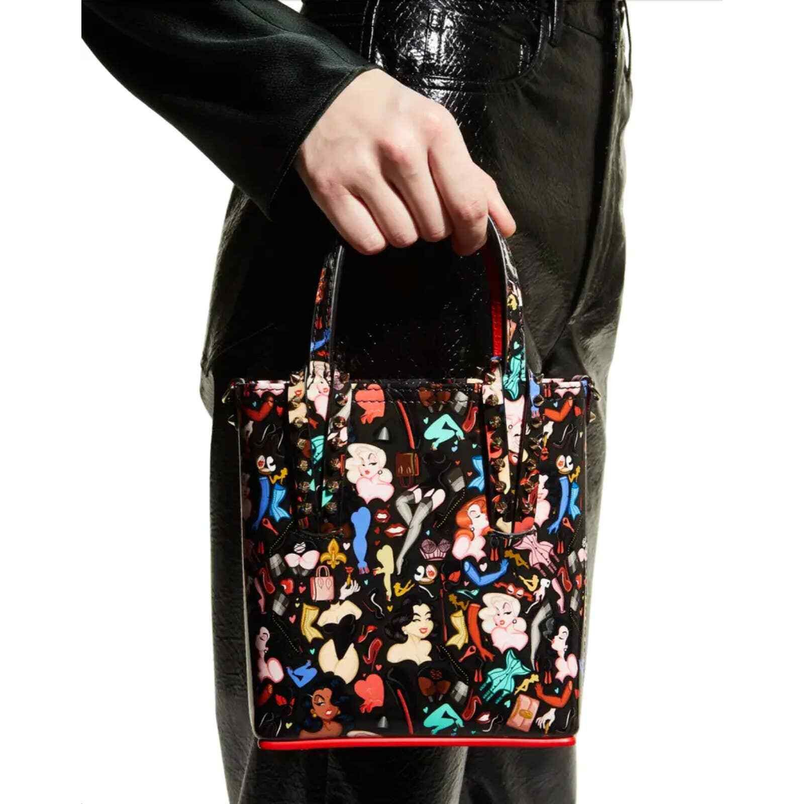 Christian Louboutin Christian Louboutin Bored Leather Tote Crossbody Bag Size ONE SIZE - 3 Thumbnail