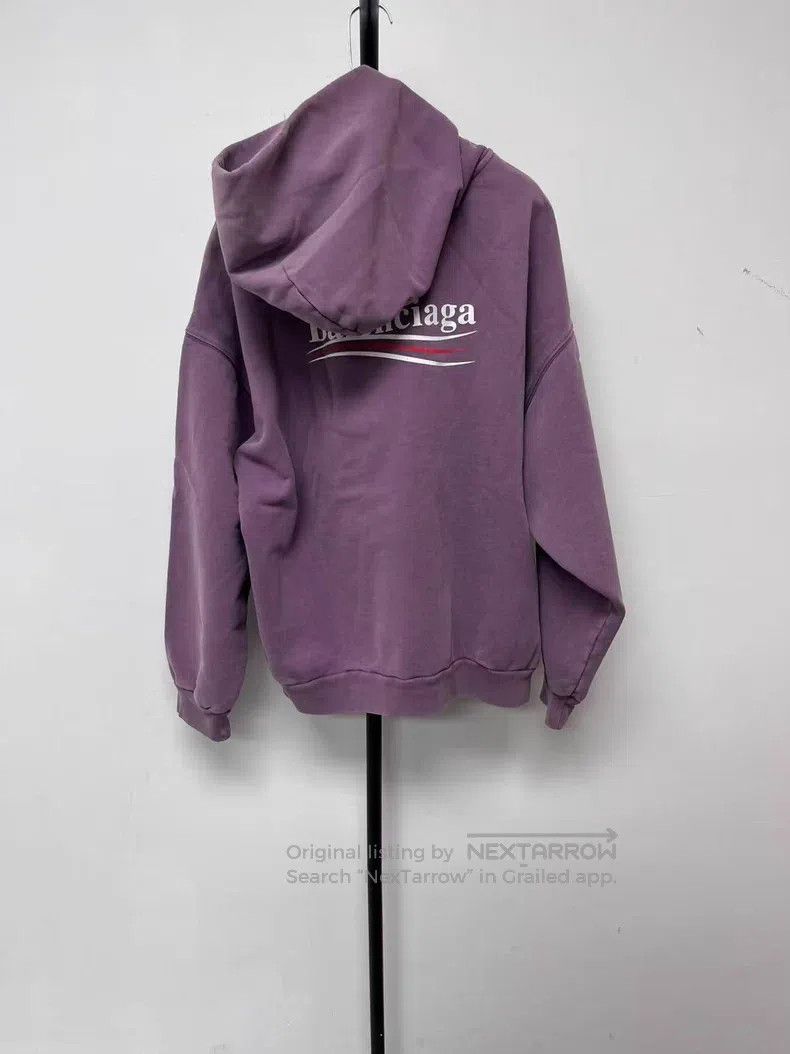 Balenciaga Balenciaga Hooded Letter Printed Long Sleeve Sweatshirt Size US M / EU 48-50 / 2 - 2 Thumbnail