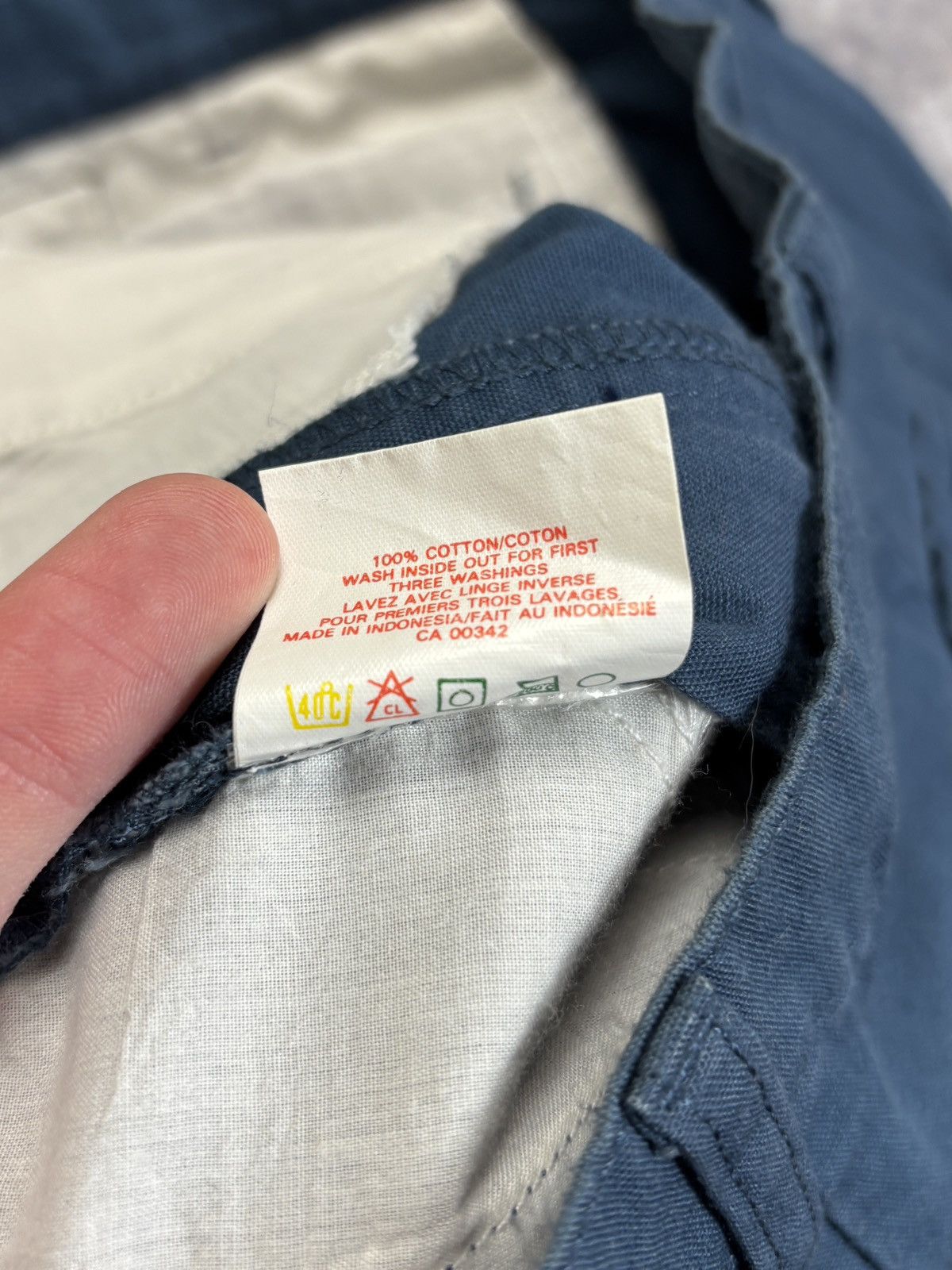 Briggs & Riley × Dickies × Vintage NOS 1990s Vintage Work Pants Pleated Trousers Deadstock 90s Size US 34 / EU 50 - 9 Thumbnail