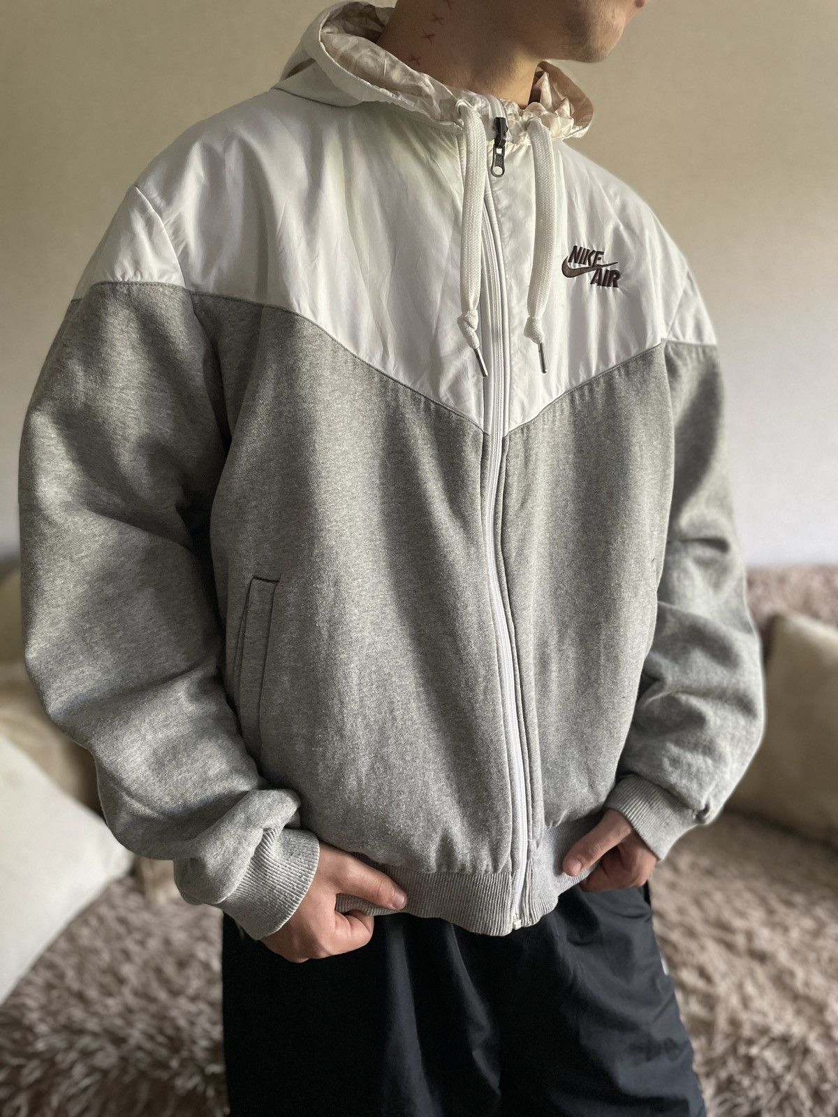 Nike NIKE 00s Reversible Retro Vintage Nylon Track Top Jacket Size US L / EU 52-54 / 3 - 4 Thumbnail
