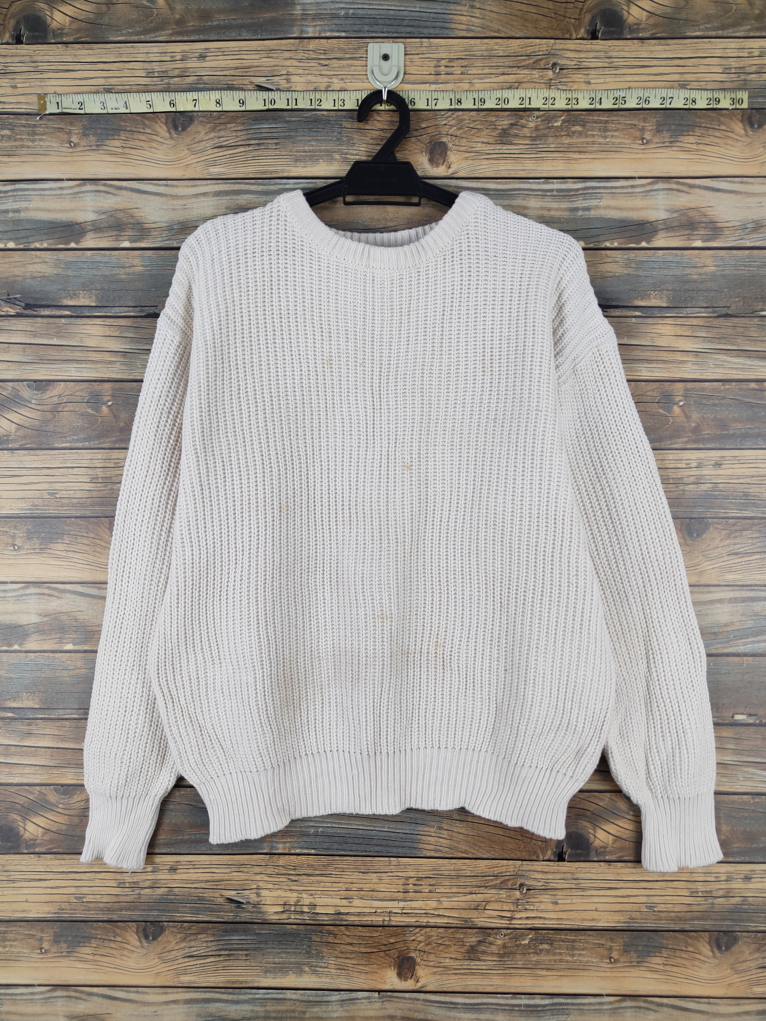 Homespun Knitwear Saburoku Ivory Knitwear Sweatshirts #W2106 Size US M / EU 48-50 / 2 - 1 Thumbnail