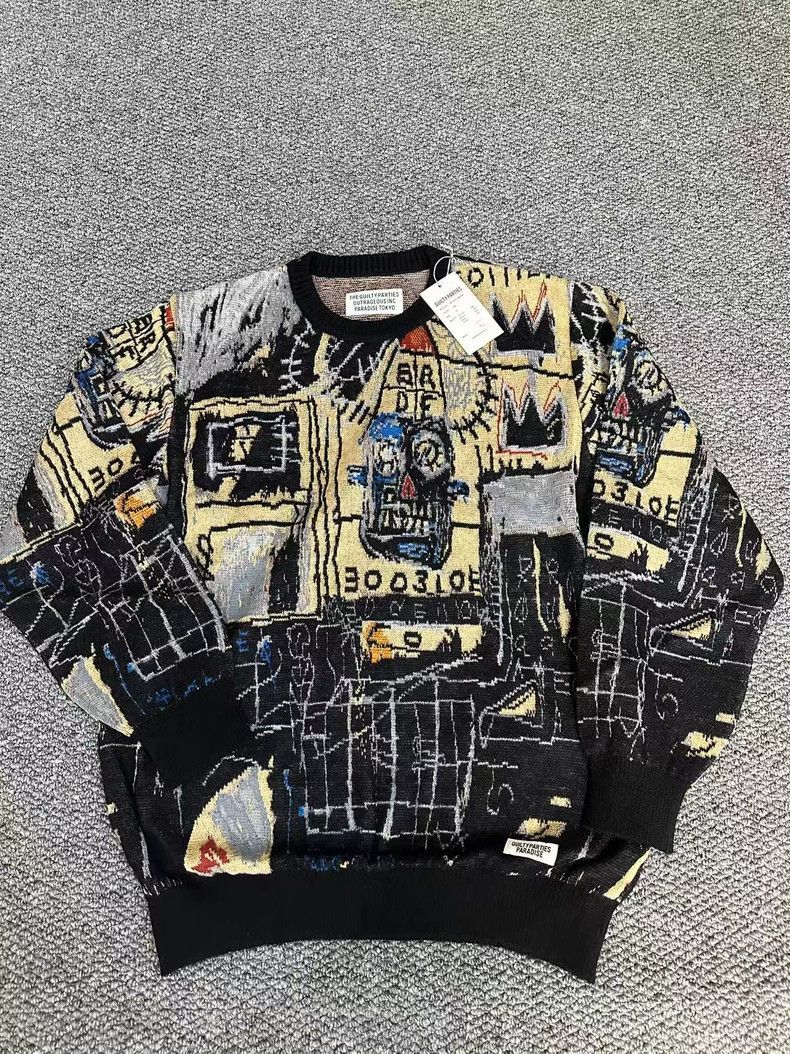 Wacko Maria Wacko Maria Basquiat Sweater with Tags- DMC Size US L / EU 52-54 / 3 - 1 Thumbnail