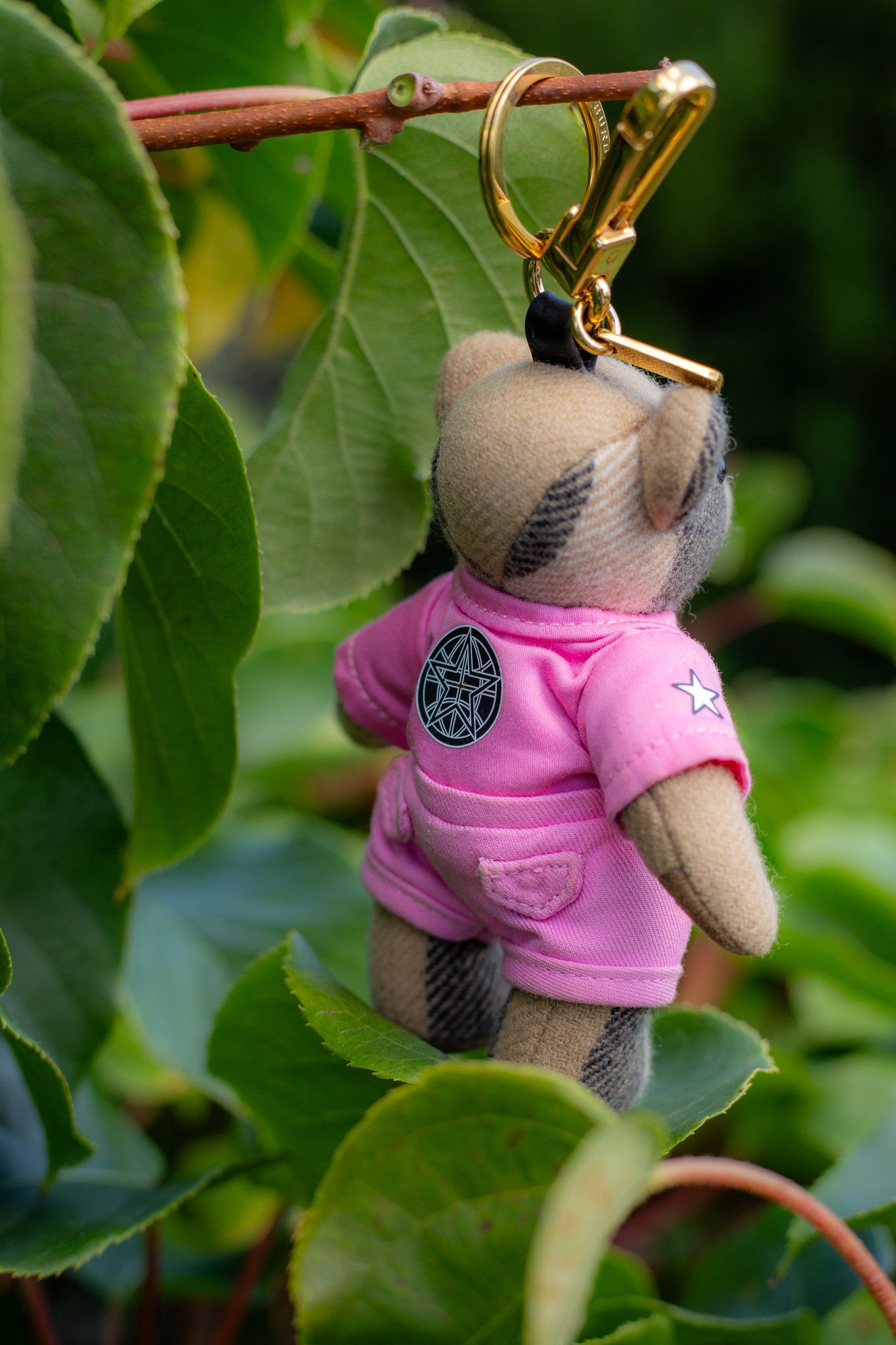 Burberry Cashmere Thomas Angel Jacket Teddy Bear Keychain Charm Pink Size ONE SIZE - 3 Thumbnail