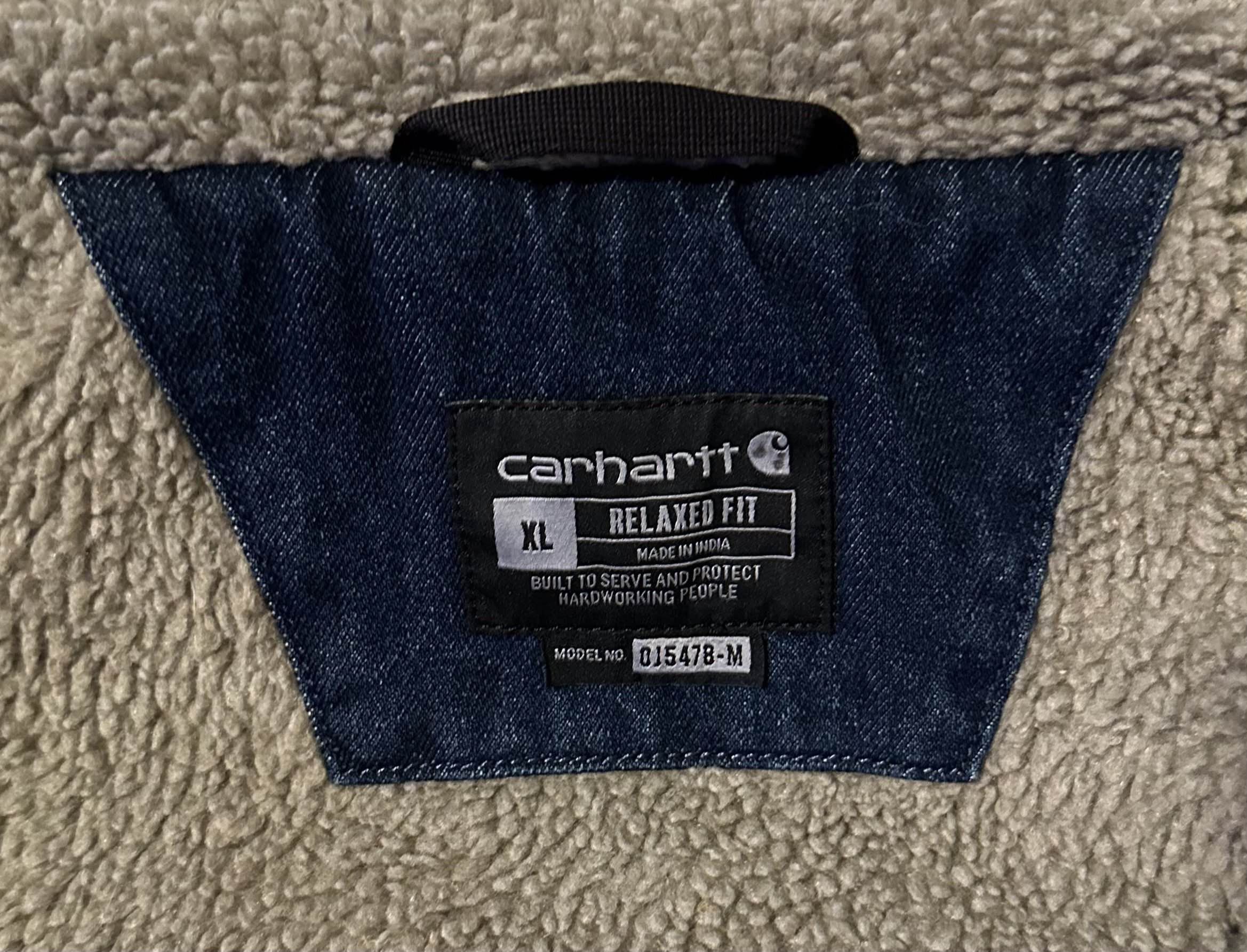 Carhartt Carhartt Denim Sherpa-Lined Jacket Size US XL / EU 56 / 4 - 4 Thumbnail