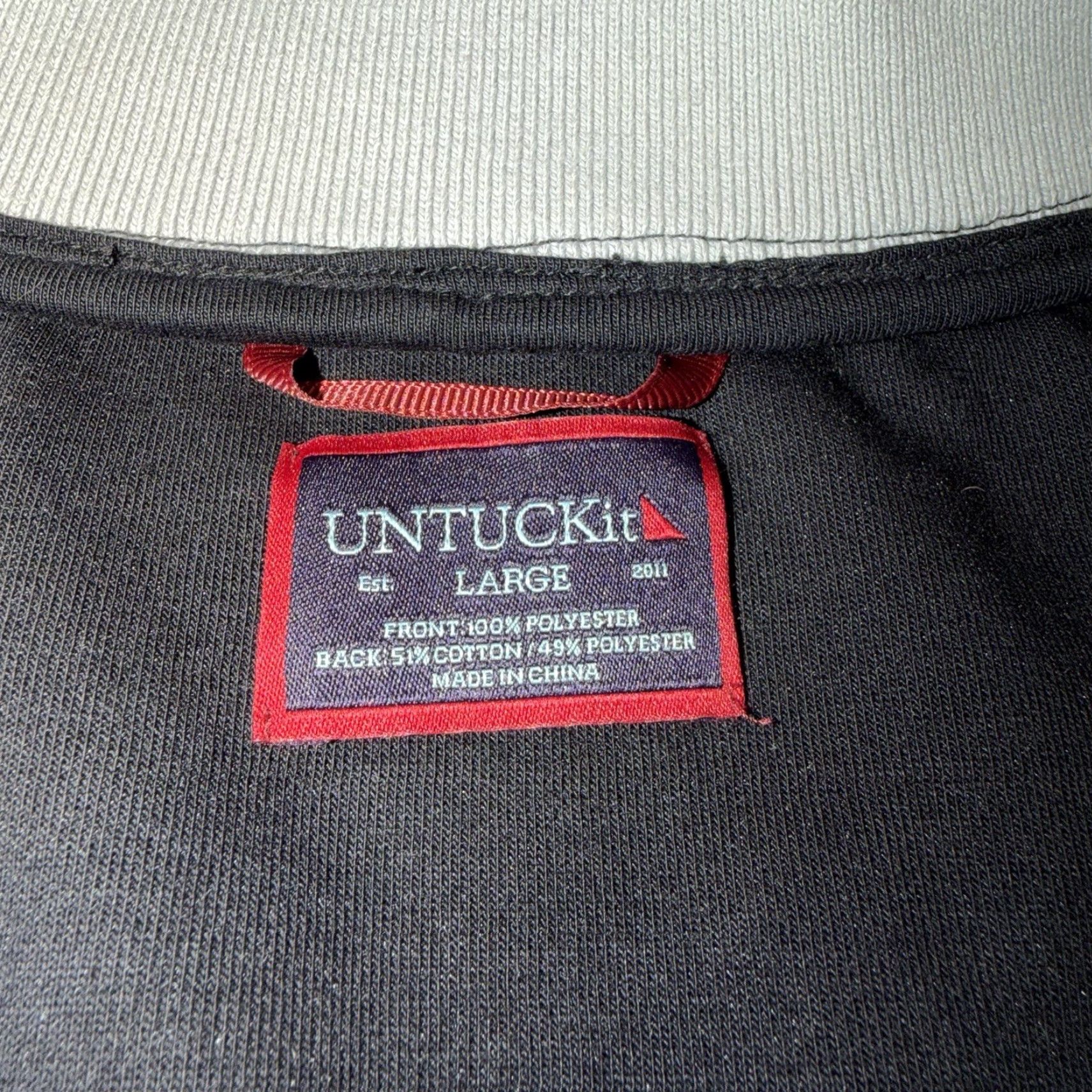 UNTUCKit UNTUCKit Vest Rebulo Full Zip Quilted Mens Regular Fit Large Black Blue Quilted Full Zip Vest Mens Regular Fit Black Quilted Rebulo Vest Size US L / EU 52-54 / 3 - 5 Thumbnail