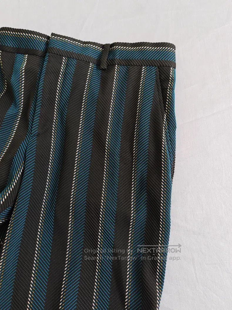 Hermes Hermes Men's casual dress pants, blue and white striped, 6 Size US 42 / EU 58 - 5 Thumbnail