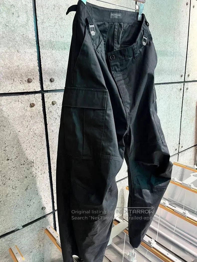 Balenciaga Balenciaga Black Cargo Pants Size S. Size US 34 / EU 50 - 3 Thumbnail