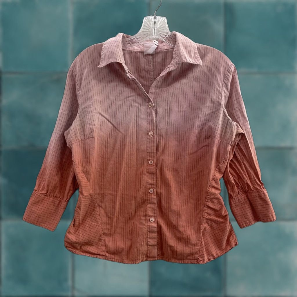 Pinko Y2K Vintage Top Button Blouse Pink Large Boho Fairy Cyber Grunge Whimsigoth Shirt Womens L Size L / US 10 / IT 46 - 1 Thumbnail