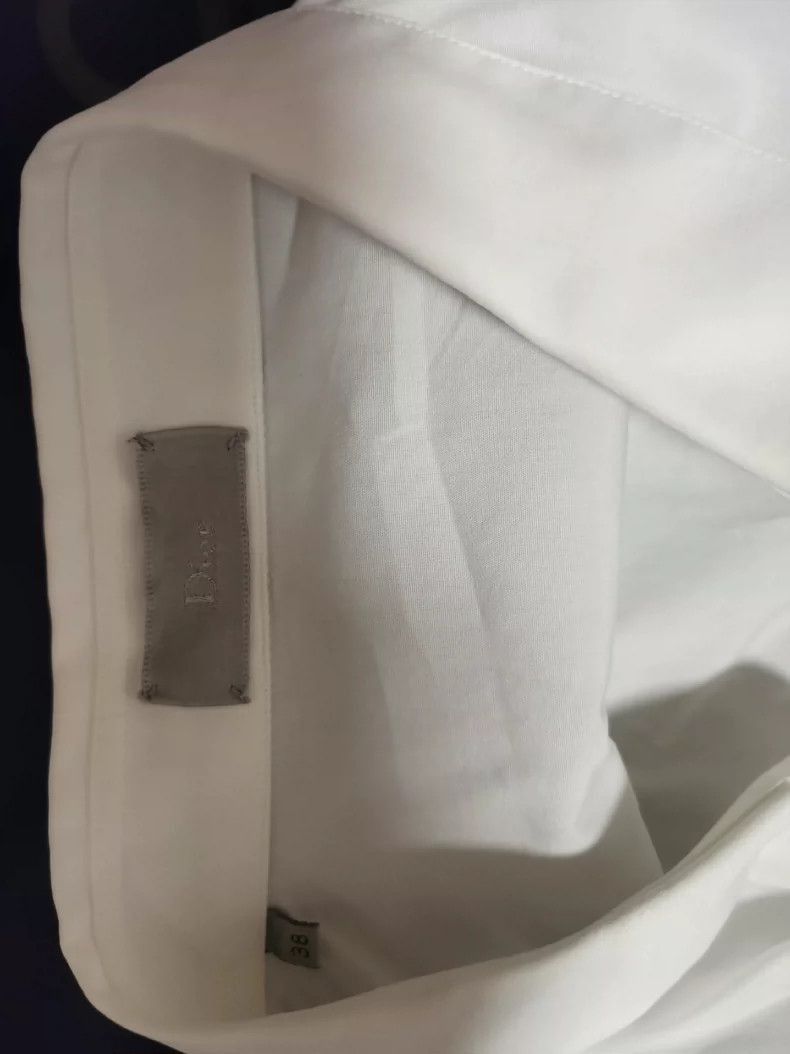 Dior Dior Homme White Embroidered Shirt Size US M / EU 48-50 / 2 - 3 Thumbnail