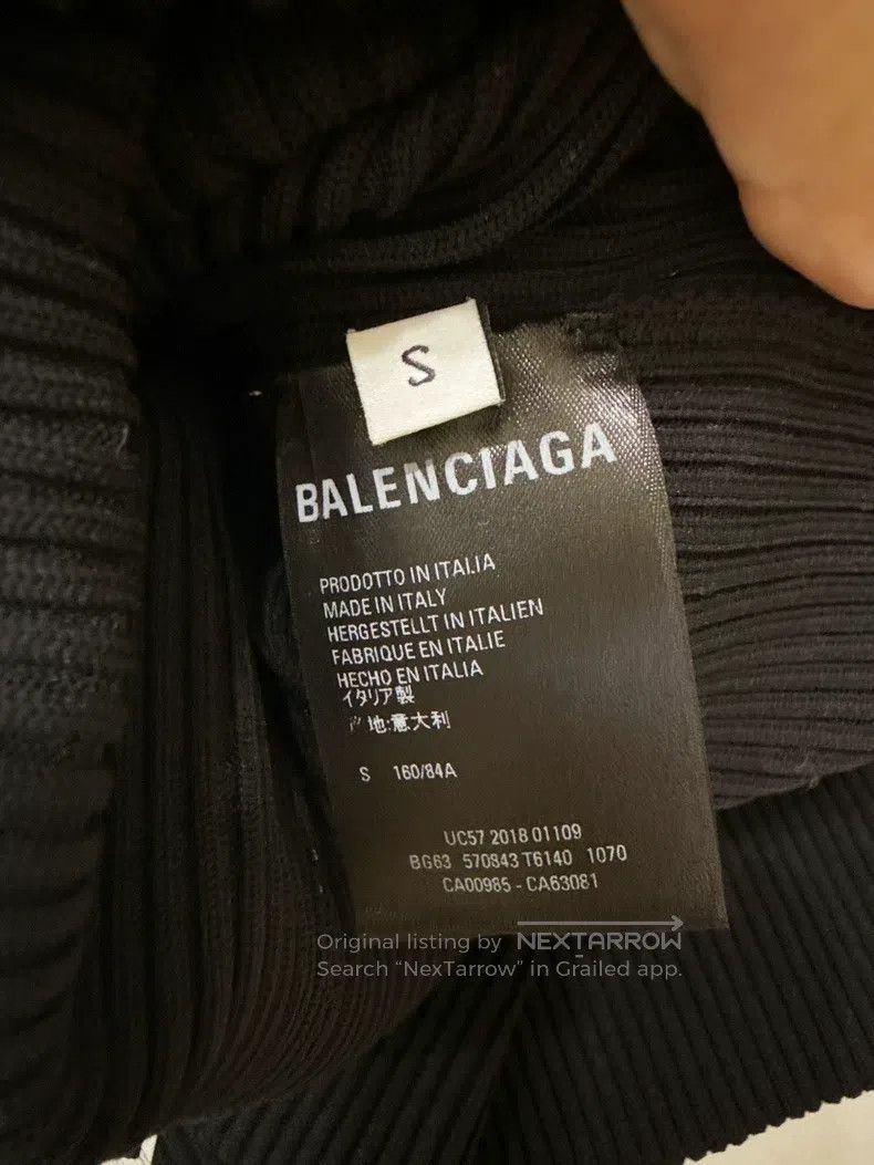Balenciaga Balenciaga Full Print Letter Logo Open Back Slim Fit Knit Size US S / EU 44-46 / 1 - 5 Thumbnail