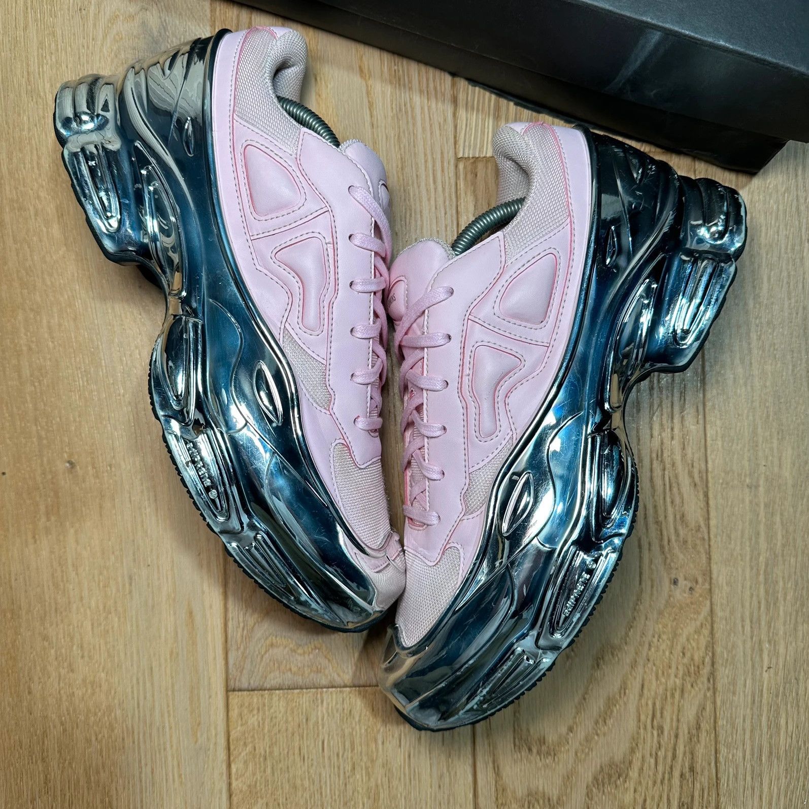 adidas Ozweego Raf Simons Clear Pink Silver Metallic Chrome