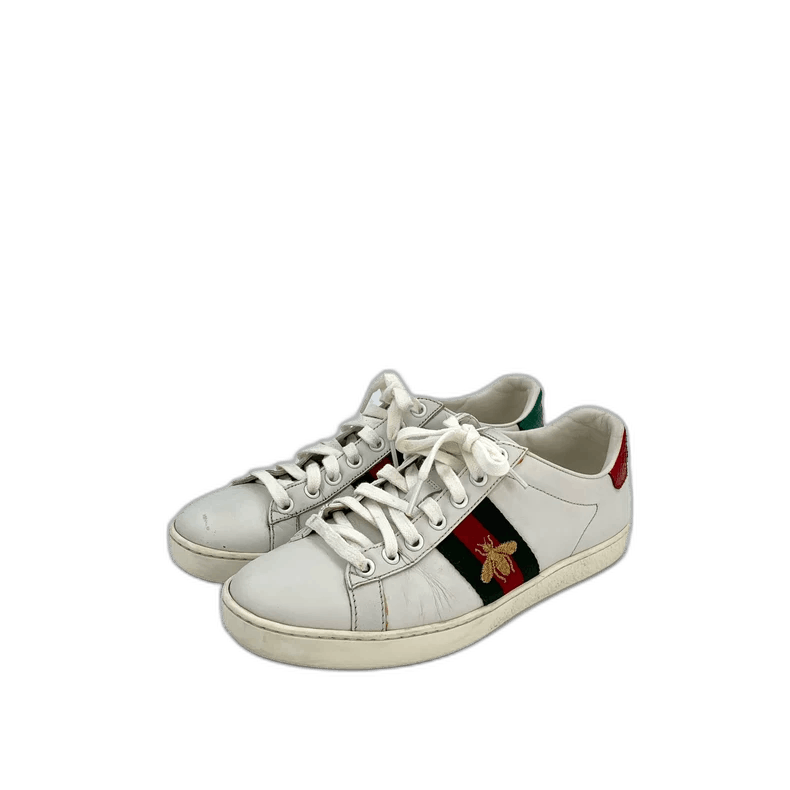 Gucci Gucci Ace Series White Sneakers with Embroidery Size US 7 / EU 40 - 1 Thumbnail