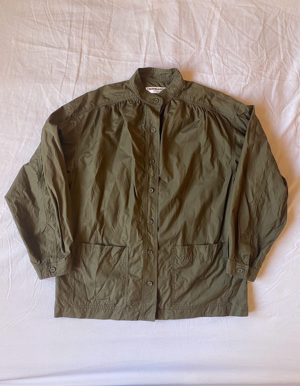 Saint Laurent Paris × Vintage × Yves Saint Laurent vintage 70s rare Saint Laurent military shirt Size M / US 6-8 / IT 42-44 - 1 Thumbnail