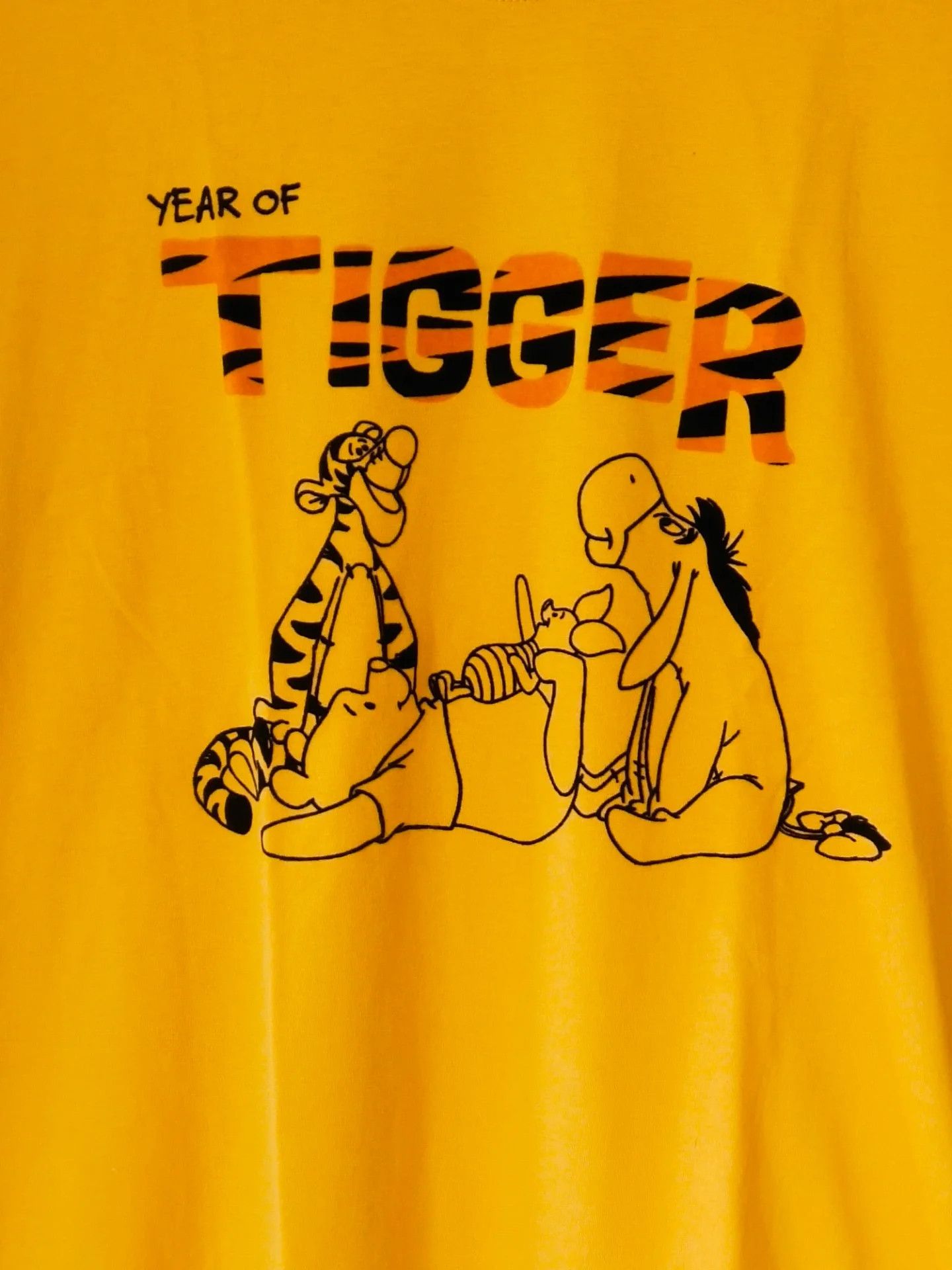 Disney Disney Winnie The Pooh x Girodano Tigger Yellow Cartoon Tee Size US L / EU 52-54 / 3 - 2 Thumbnail
