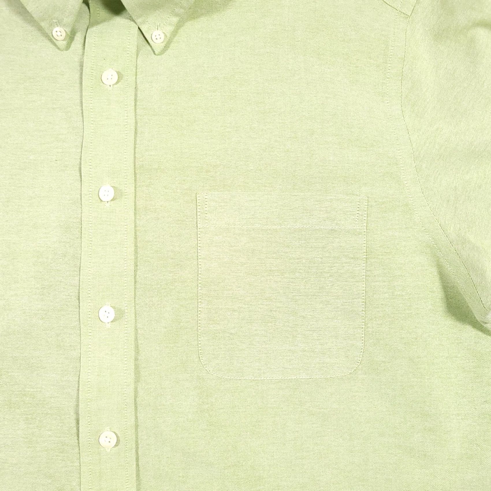 Croft & Barrow Croft & Barrow Oxford Button Down Shirt Mens 17 Short Sleeve Green Size US XL / EU 56 / 4 - 4 Thumbnail