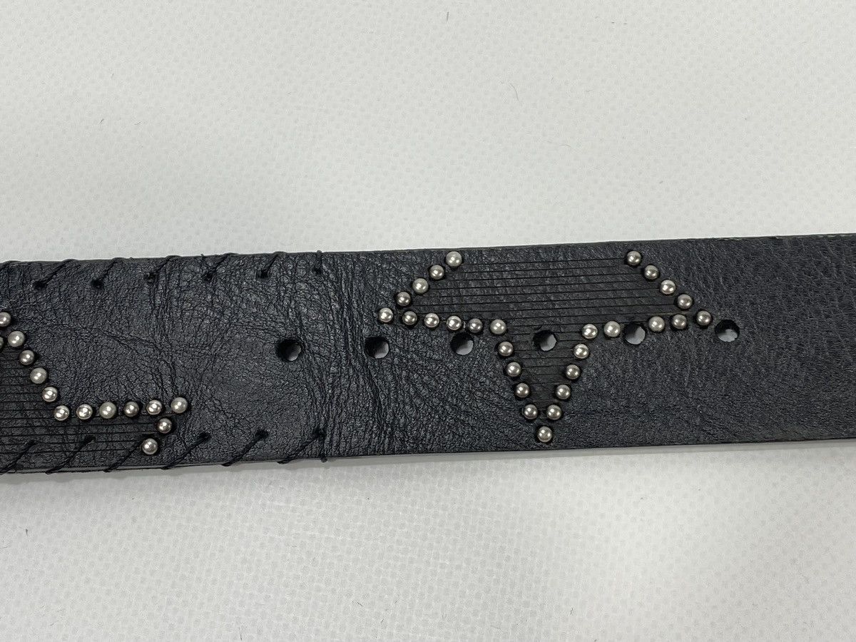 Vintage 🔥LASTDROP🔥 Y2K Avant Garde Stars Studded Opium Leather Belt Size ONE SIZE - 12 Thumbnail