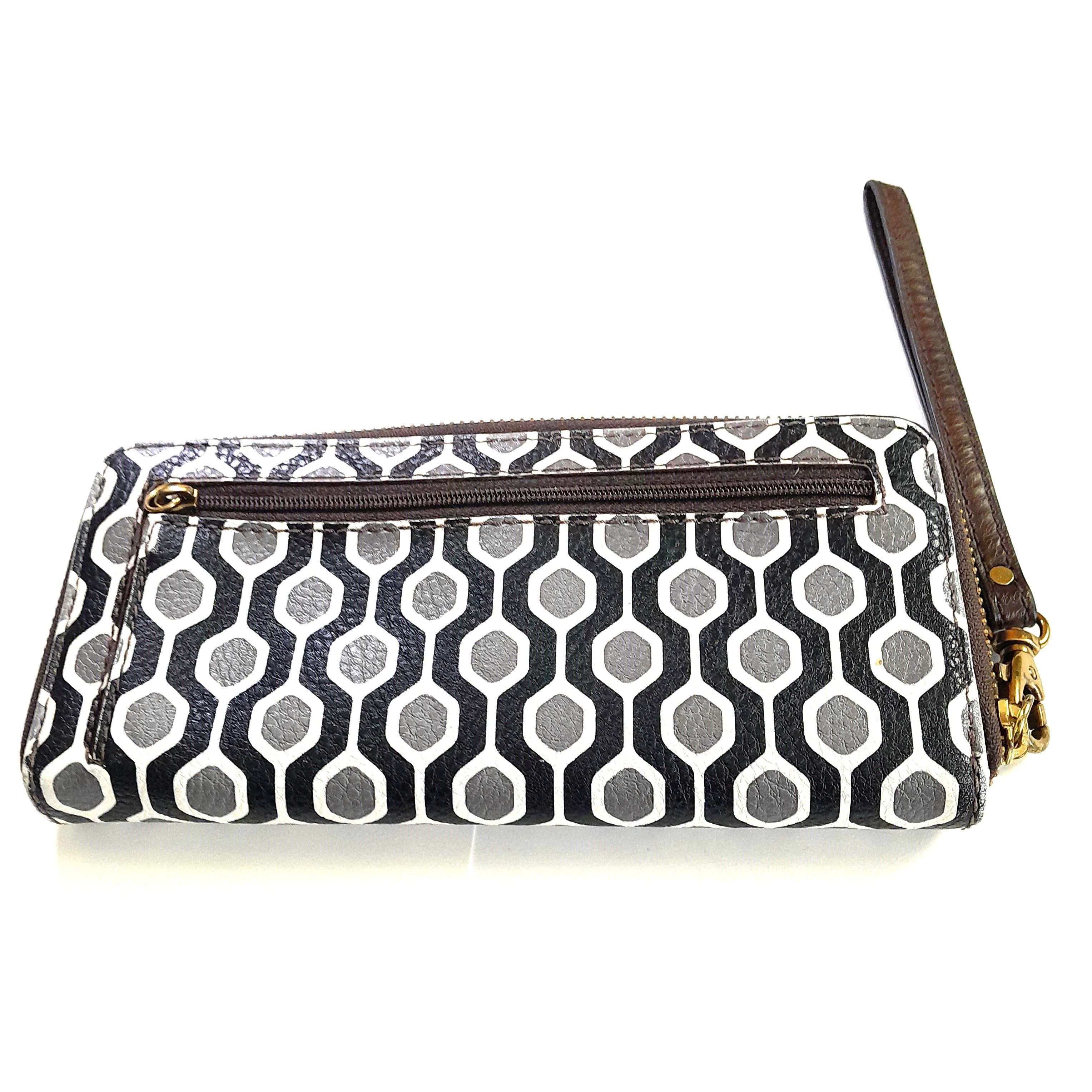 Fossil Women’s Fossil Wallet Black Leather Zipper Closure Wristlet Size ONE SIZE - 2 Thumbnail