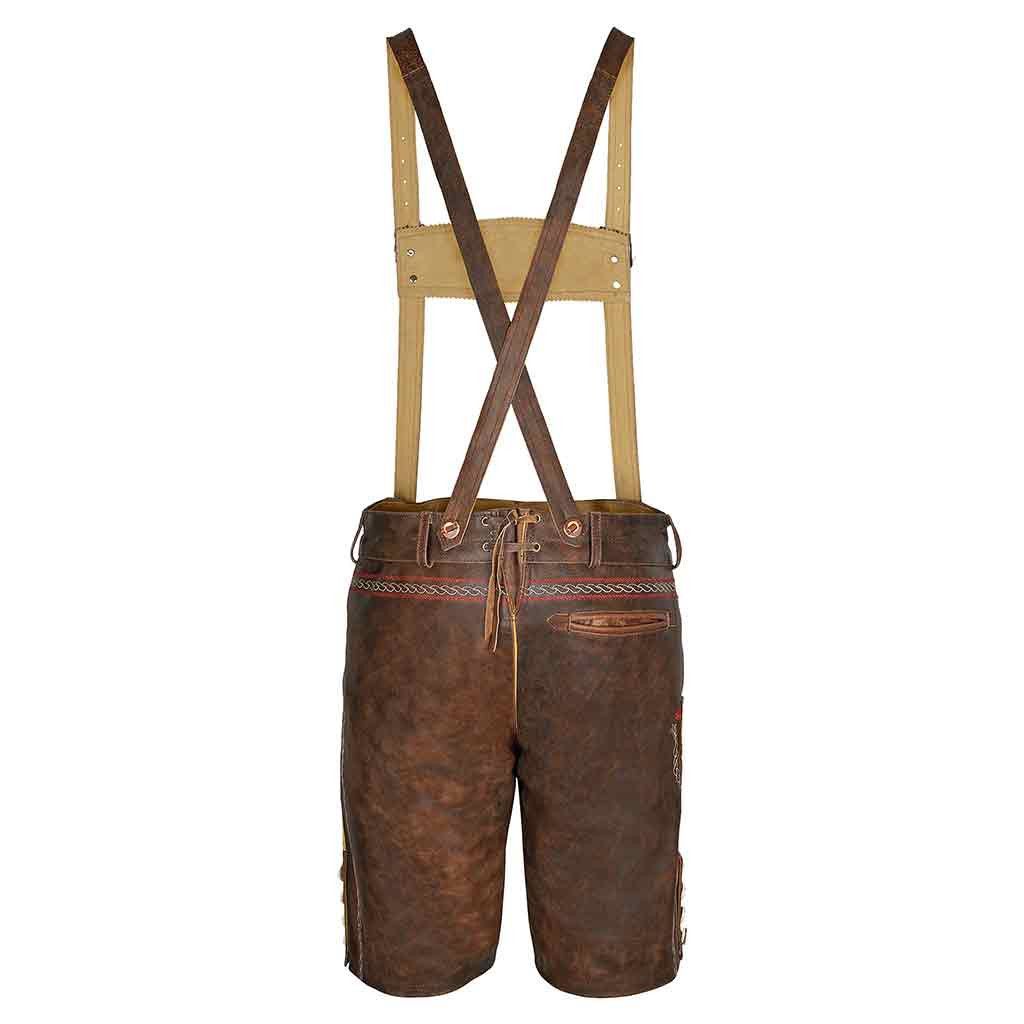 Other Leather Lederhosen Red Brown Size US 36 / EU 52 - 4 Thumbnail