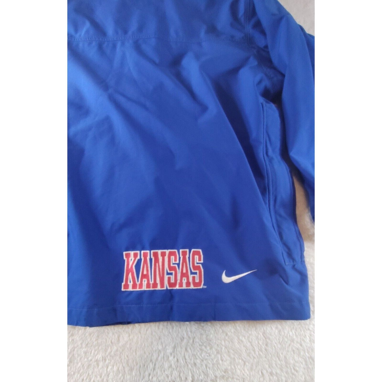 Nike VTG Kansas Jayhawks Team Nike Jacket Men’s L Blue Made USA Size US L / EU 52-54 / 3 - 16 Thumbnail