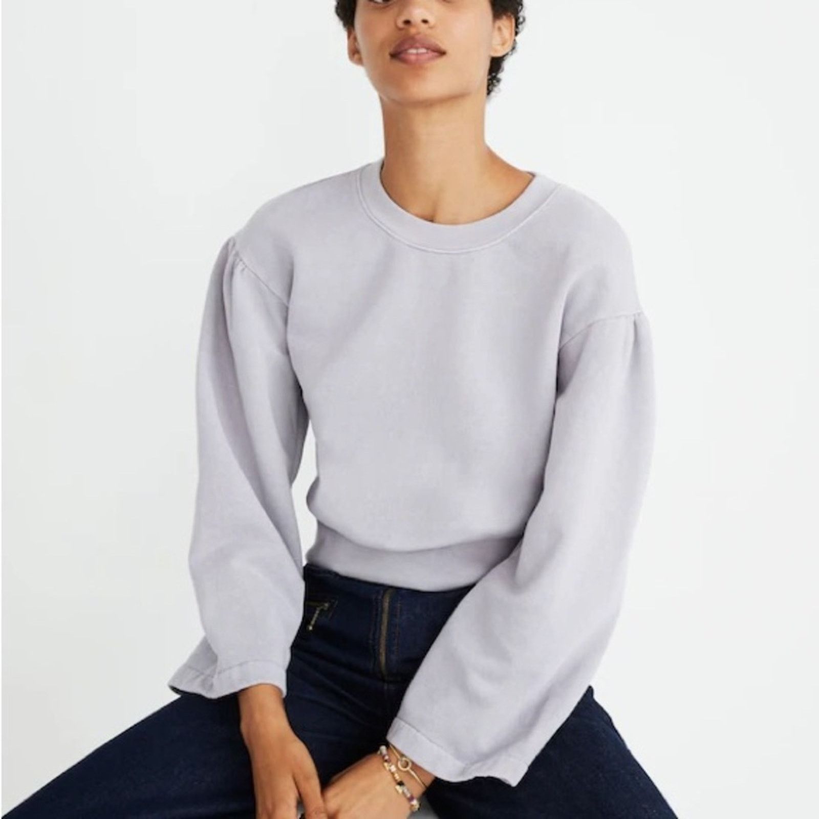 Madewell Madewell x Karen Walker Garment-Dyed Sweatshirt Womens Small Size S / US 4 / IT 40 - 1 Thumbnail