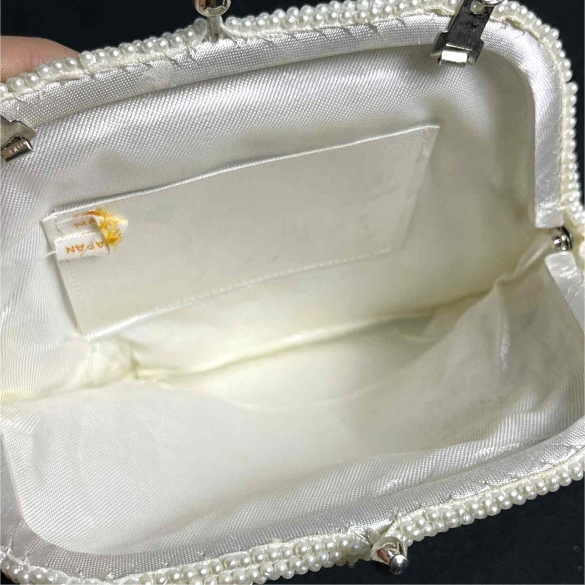 Other Vintage Cream Beaded Clutch Size ONE SIZE - 2 Thumbnail