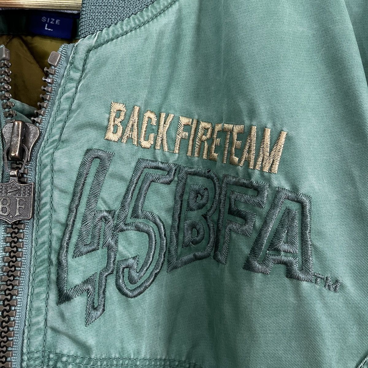 45rpm × Vintage Vintage 45RPM BFA Back Fire Bomber Jacket Size US L / EU 52-54 / 3 - 9 Thumbnail