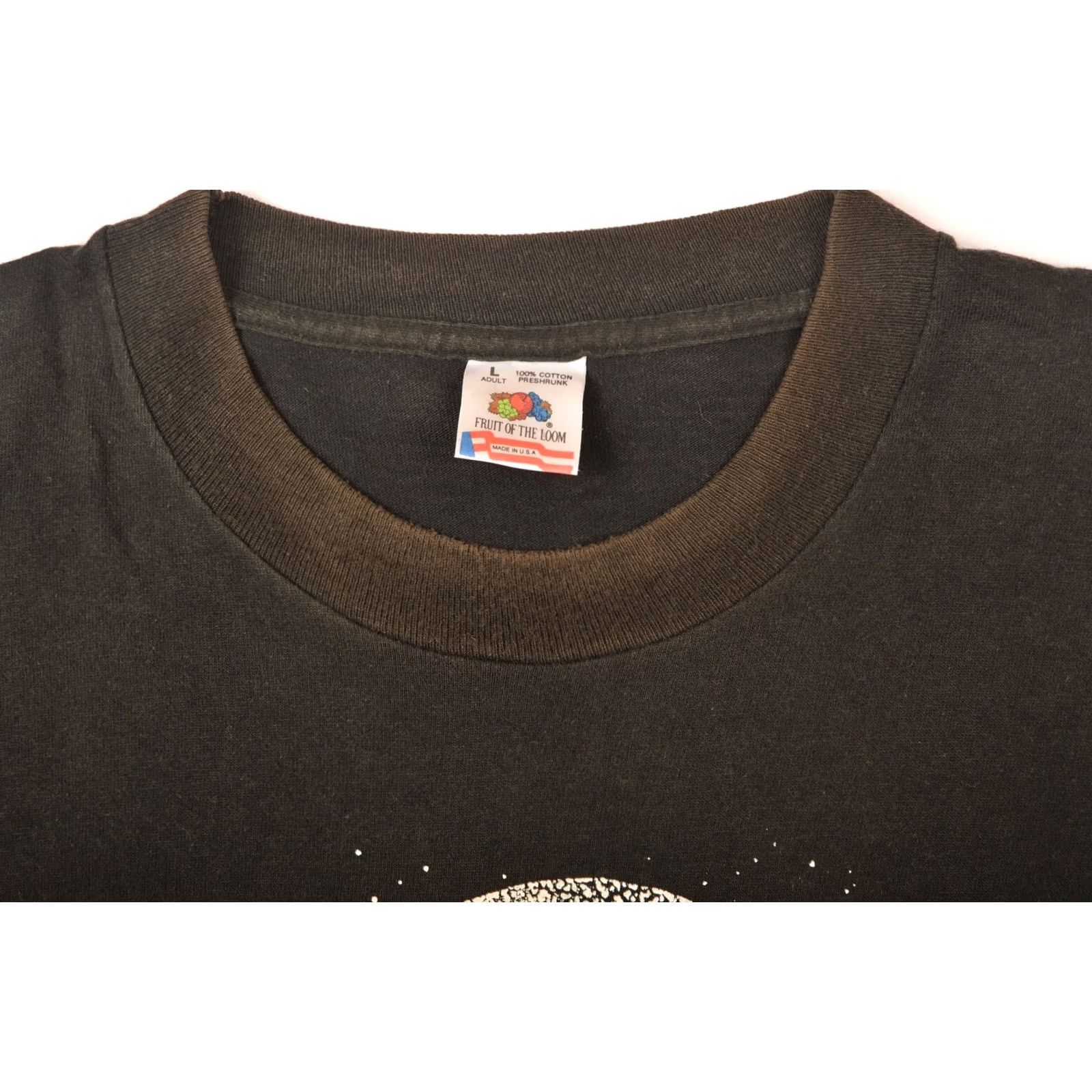 Fruit Of The Loom Fruit of the Loom Morticia Addams Vintage T-Shirt Tee Made in USA Size L Black Mens Shirt 90s 100% Cotton Size US L / EU 52-54 / 3 - 3 Thumbnail