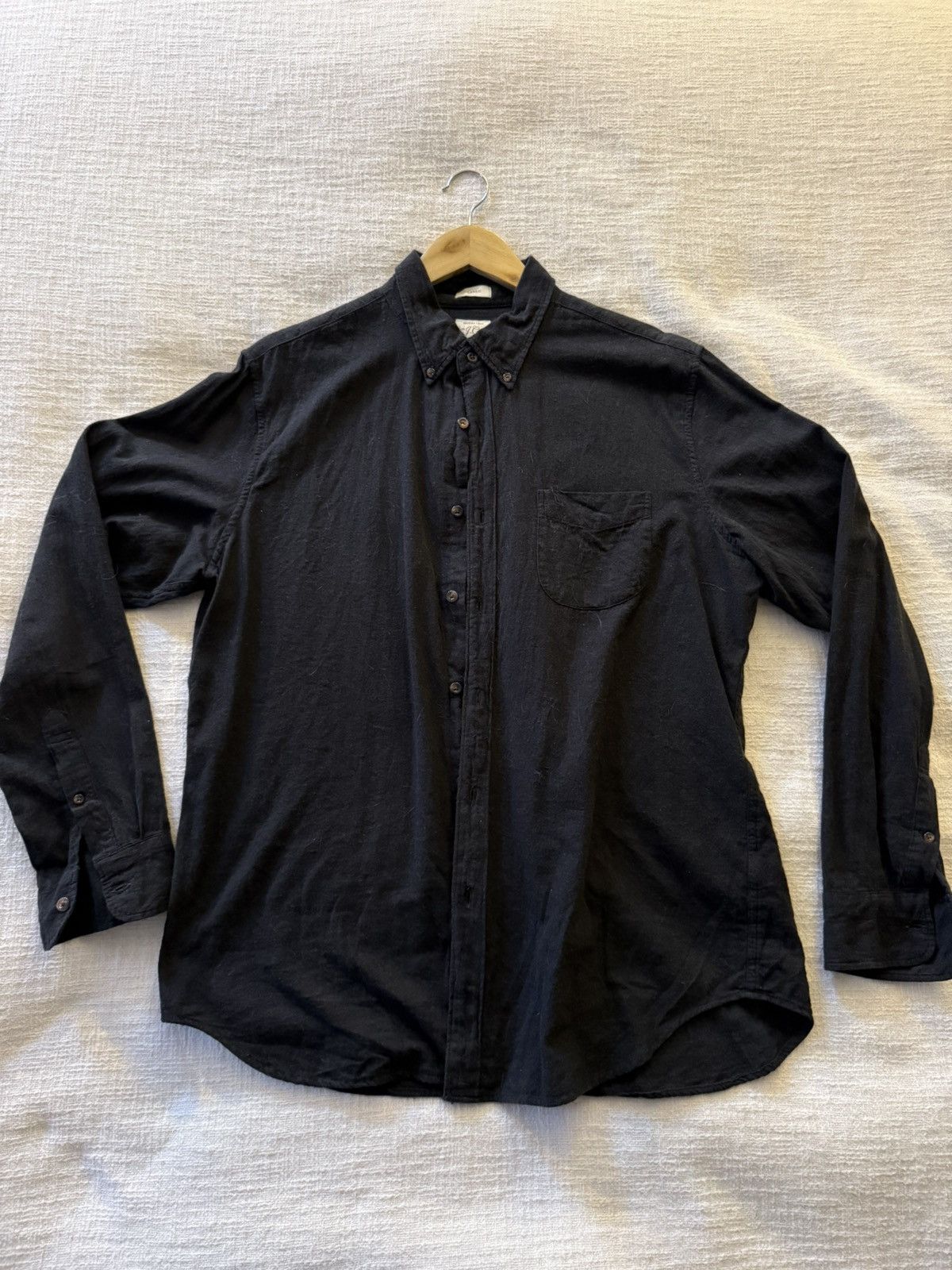 J.Crew J.Crew gray cotton flannel Size US L / EU 52-54 / 3 - 1 Thumbnail