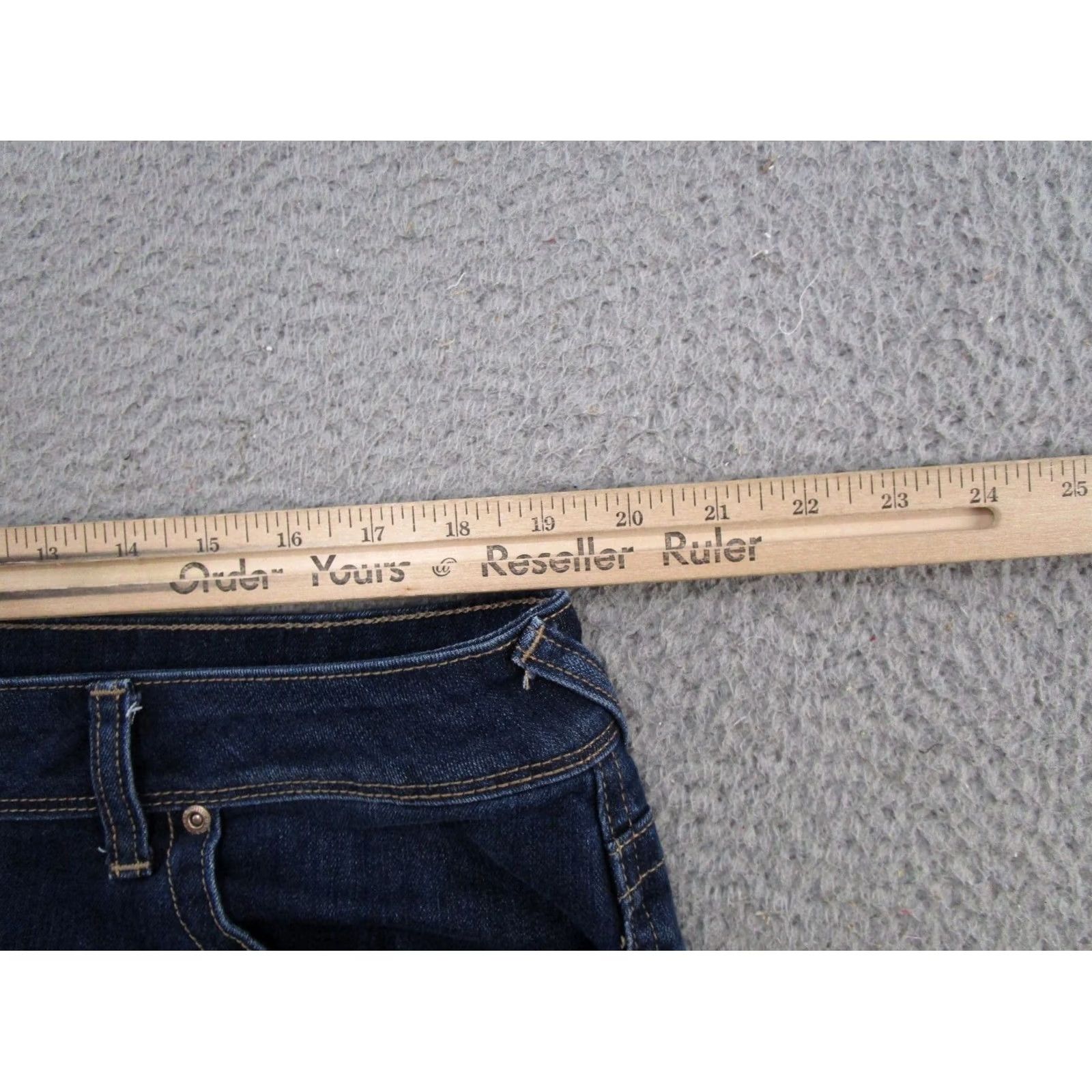 Vintage Maurices Jeans Bootcut Denim Blue Stretch Womens Size 16W Short Mid Rise 5-Pocket Design Pants Regular Size 38" / US 16 / IT 52 - 5 Thumbnail
