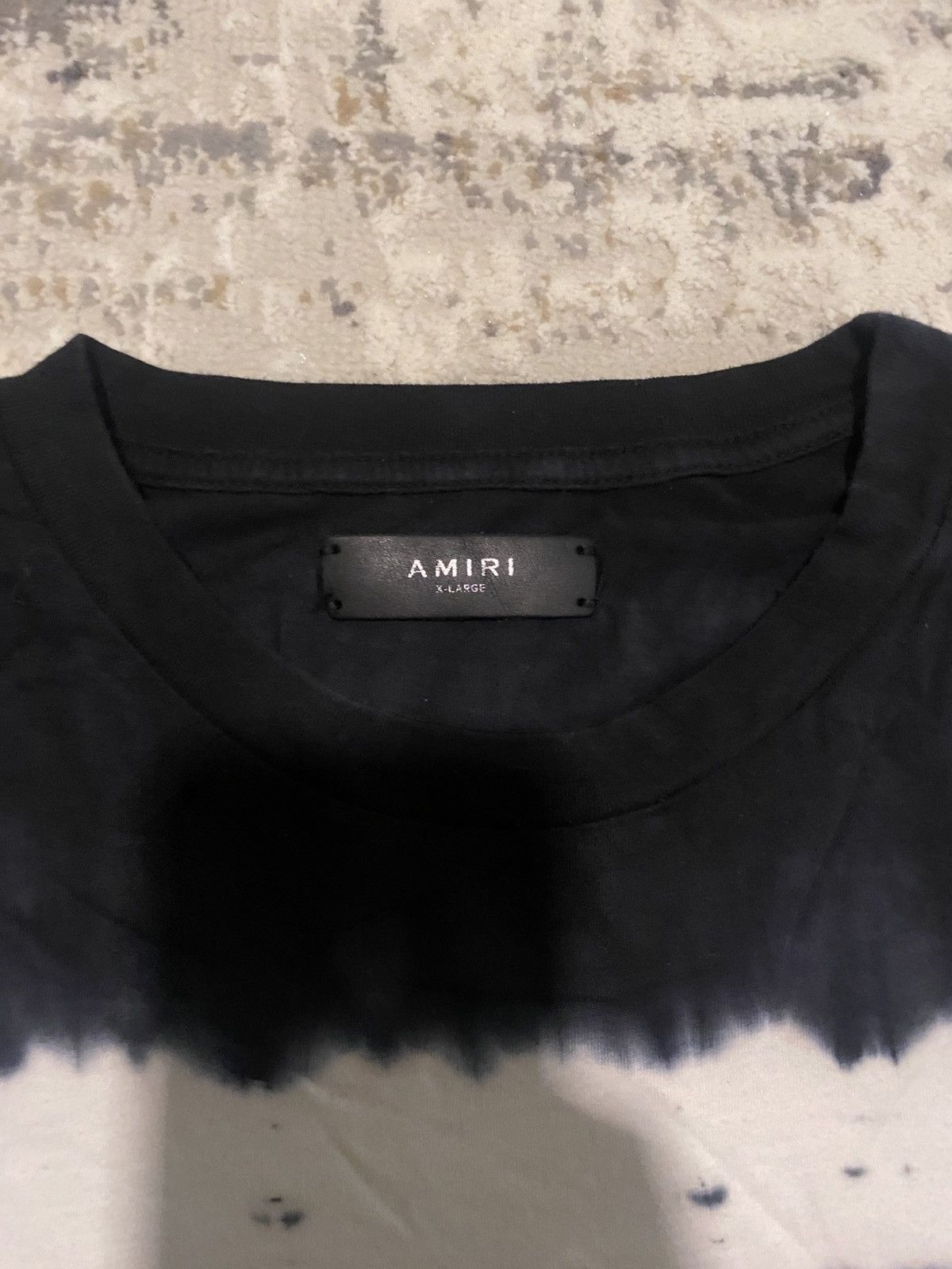 Amiri Amiri Shotgun Tie Dye Tshirt White-Black Size US XL / EU 56 / 4 - 3 Thumbnail