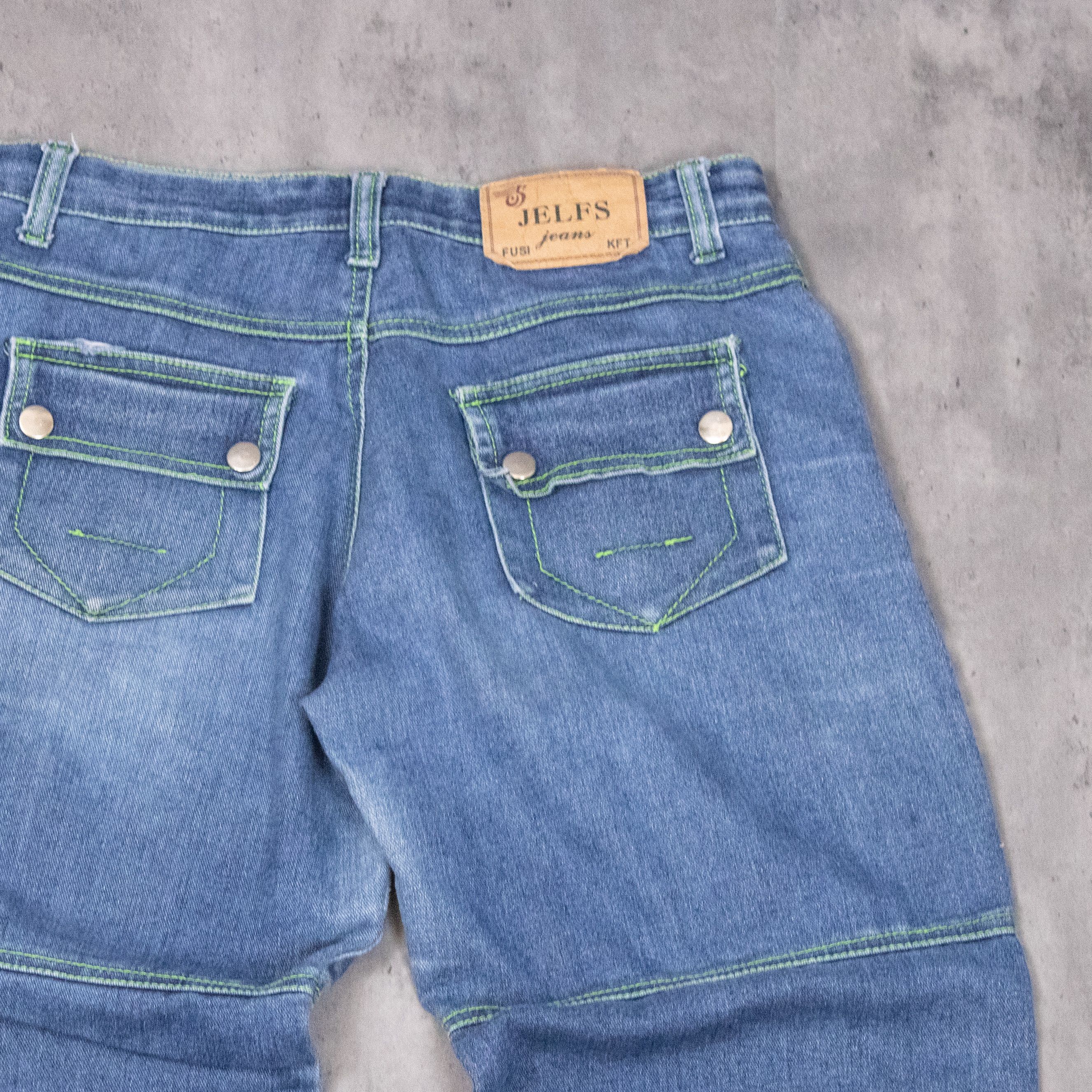 Carhartt × Dickies × Vintage Y2K 2000's Contrast Stitch Double Knee Denim Jeans Pant's Size US 26 / EU 42 - 15 Thumbnail