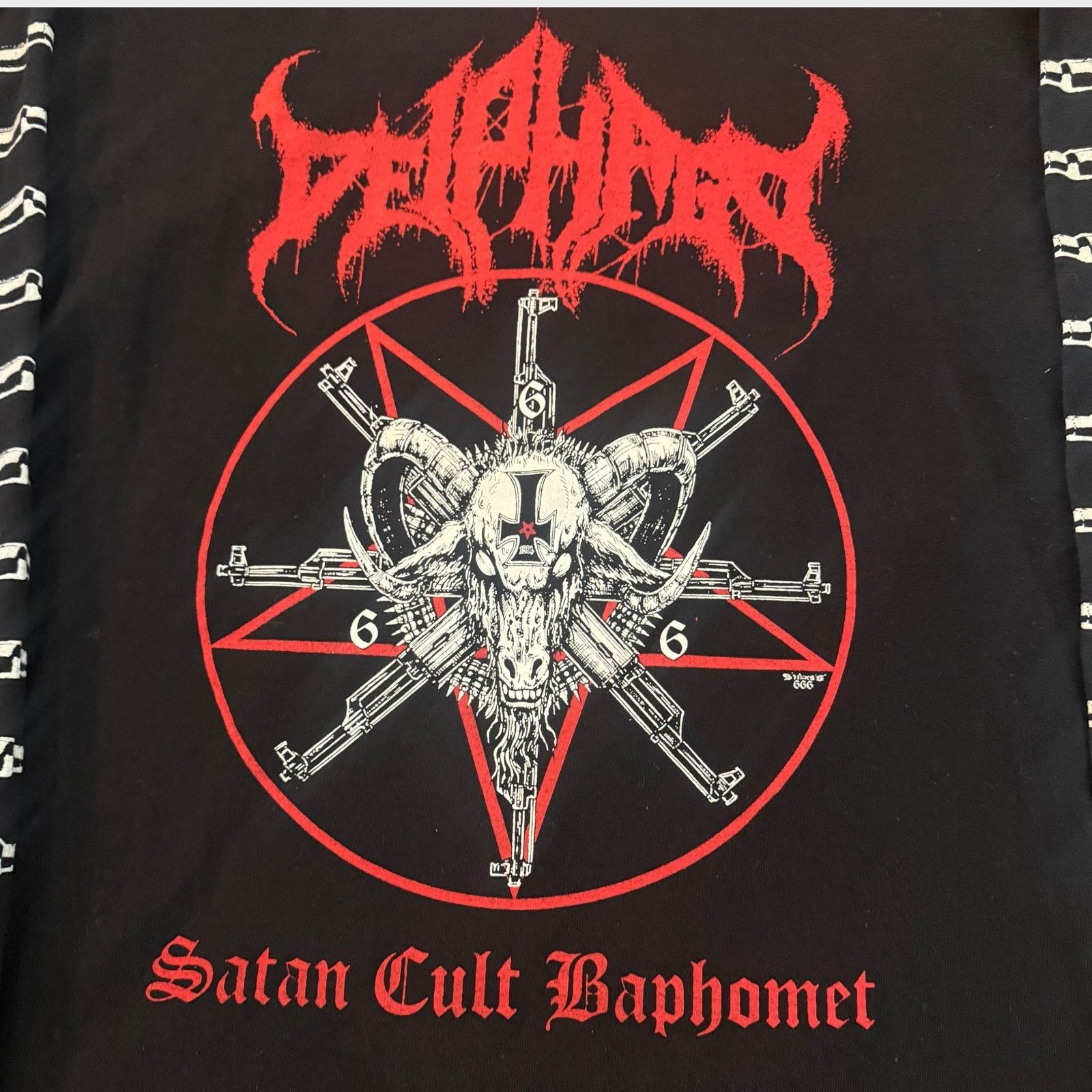 Other Deiphago Band Satan Cult Baphomet Long Sleeve T-Shirt Size M Size US M / EU 48-50 / 2 - 2 Thumbnail