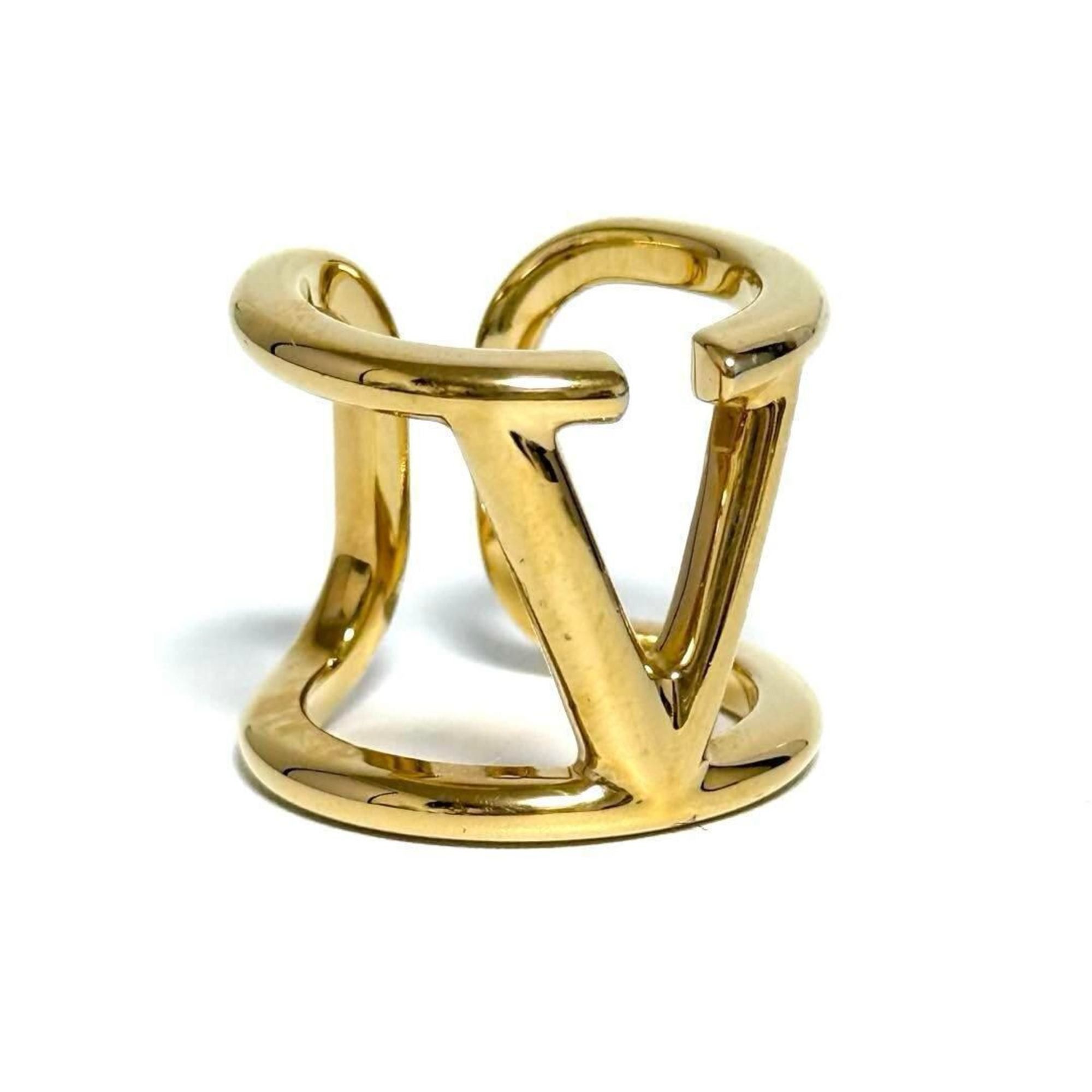 Valentino Valentino Women's V Logo Signature Metal Ring Size ONE SIZE - 1 Thumbnail