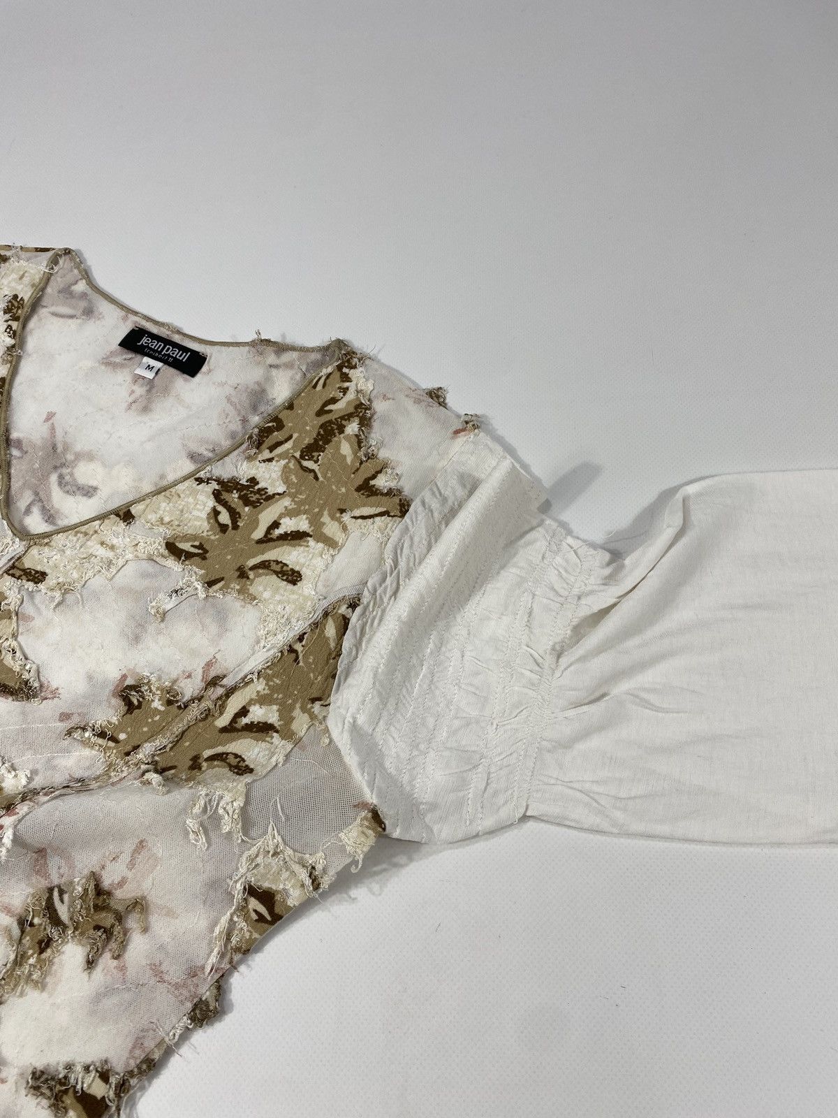 Other Vintage Y2K Jean Paul Mesh Applique Blouse Long Sleeve Size M / US 6-8 / IT 42-44 - 8 Thumbnail