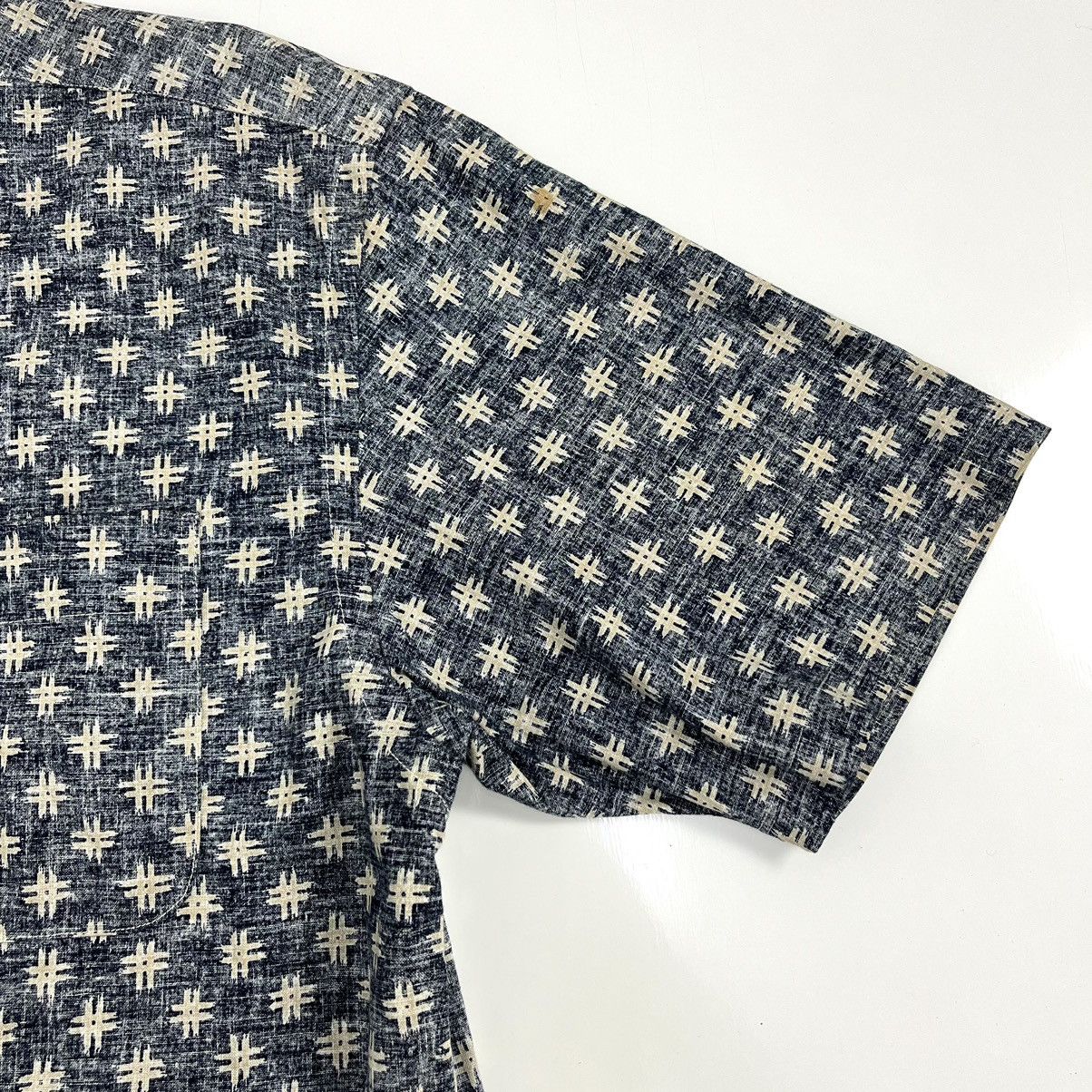 Sugar Cane × Toyo Enterprises Sugar Cane Pattern Indigo Backwards Shirt Size US L / EU 52-54 / 3 - 10 Thumbnail