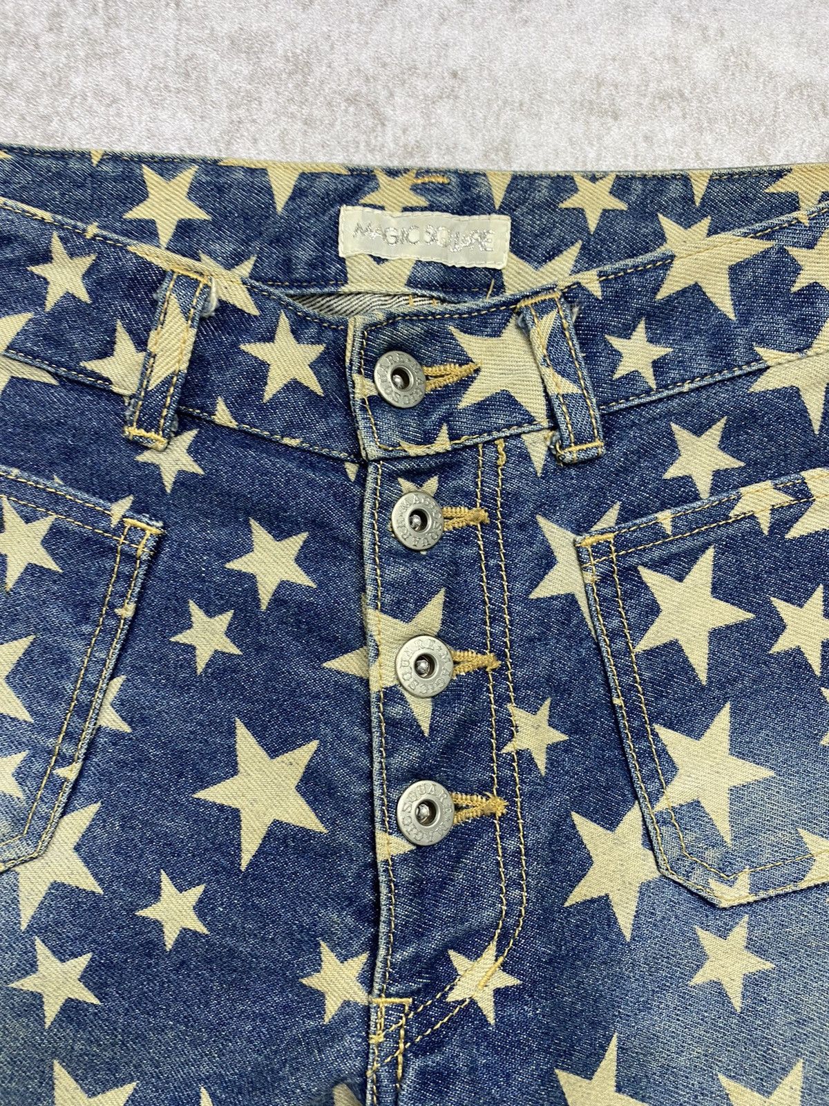 Hysteric Glamour × Japanese Brand × KMRii 2000s Magic Square Super Flared Hysteric Hagi style Size US 28 / EU 44 - 4 Thumbnail
