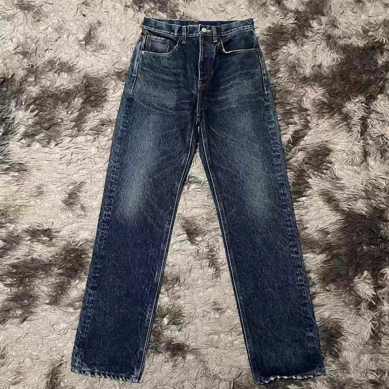 Balenciaga Balenciaga Garde-robe 23SS Worn Loose Denim Jeans Men Size US 30 / EU 46 - 1 Thumbnail