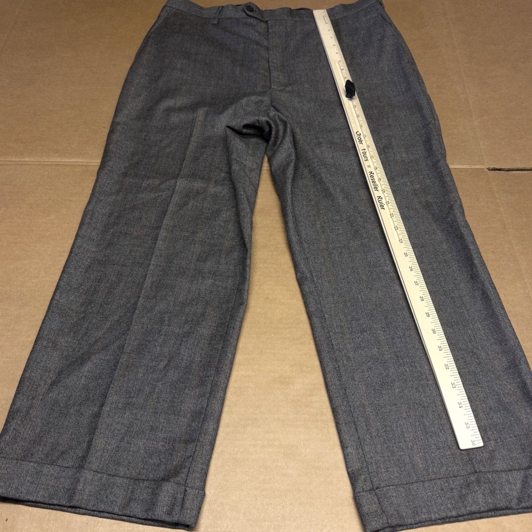 Brooks Brothers Brooks Brothers 1818 Madison Pants Mens 38x28 Brown Wool Classic Fit Dress Cuff Size US 38 / EU 54 - 4 Thumbnail