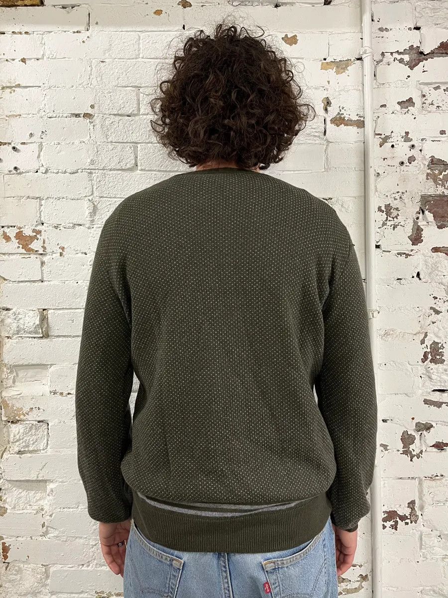 Prada 2000s Prada Olive Green V Neck Sweater Size US M / EU 48-50 / 2 - 3 Thumbnail