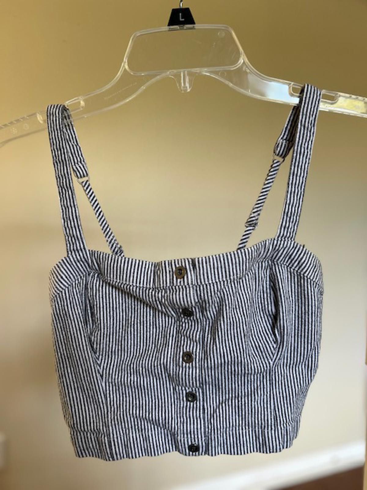 Hollister Hollister Striped Button Front Crop Top XS Size XS / US 0-2 / IT 36-38 - 1 Thumbnail
