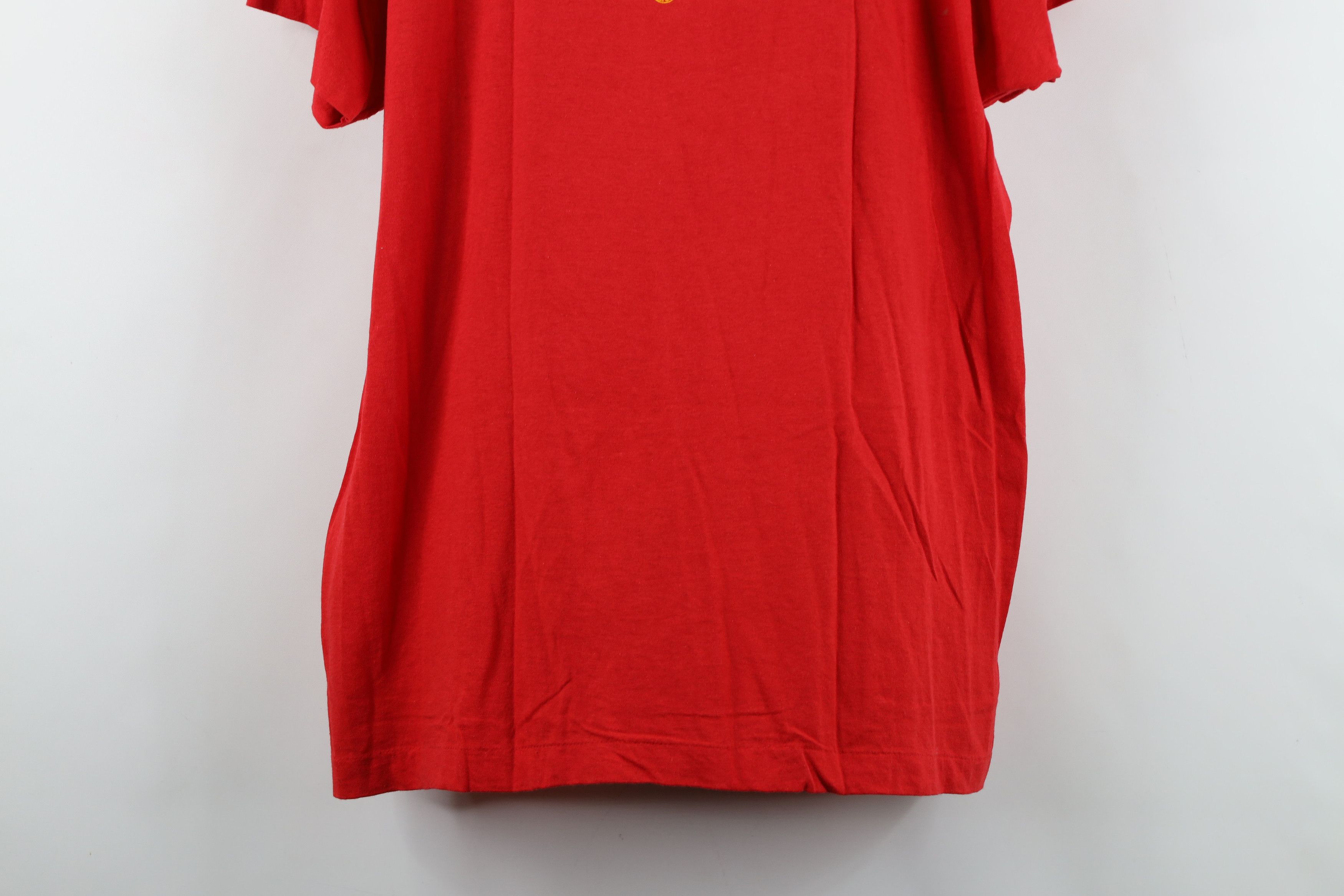 Vintage Vintage 80s Spell Out Teamsters Local 20 T-Shirt Red USA Size US XL / EU 56 / 4 - 13 Thumbnail