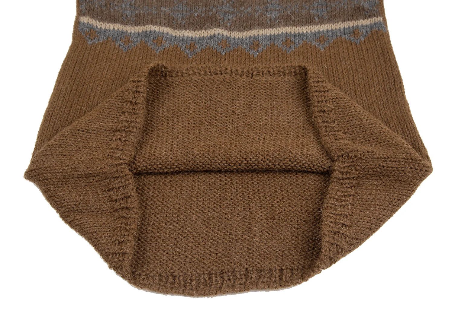 Comme des Garcons Homme Plus Sleep Number Print Wool Knit Sweater in Brown Size M Size US M / EU 48-50 / 2 - 9 Thumbnail