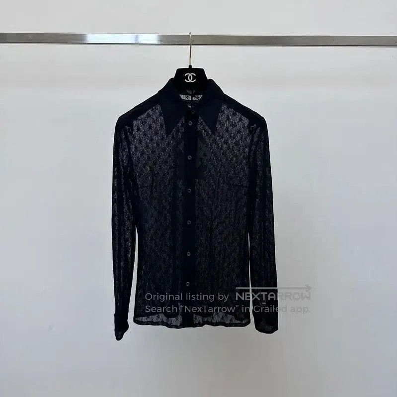 Miu Miu Miu Miu Black Women's Long Sleeve Shirt . Size S / US 4 / IT 40 - 1 Thumbnail