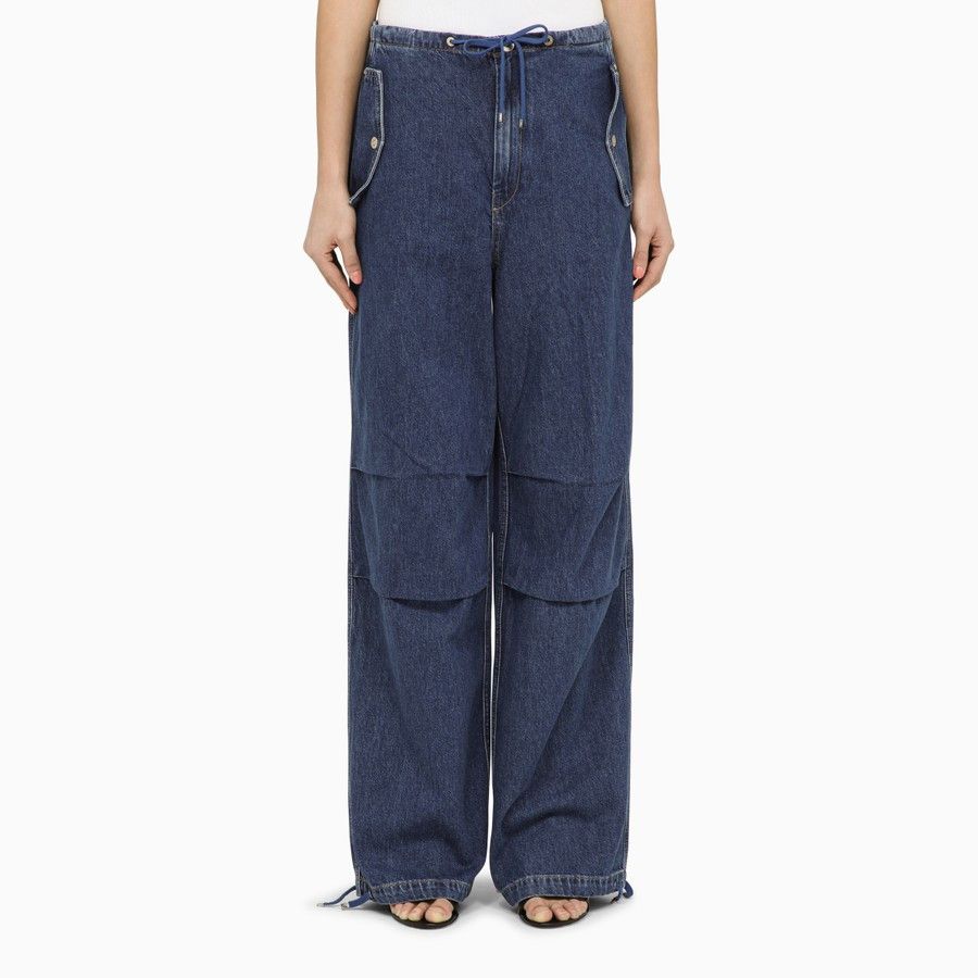 image of Dion Lee O1D2Blof0224 Parachute Blue Denim Jeans In Blue, Women's (Size 30)