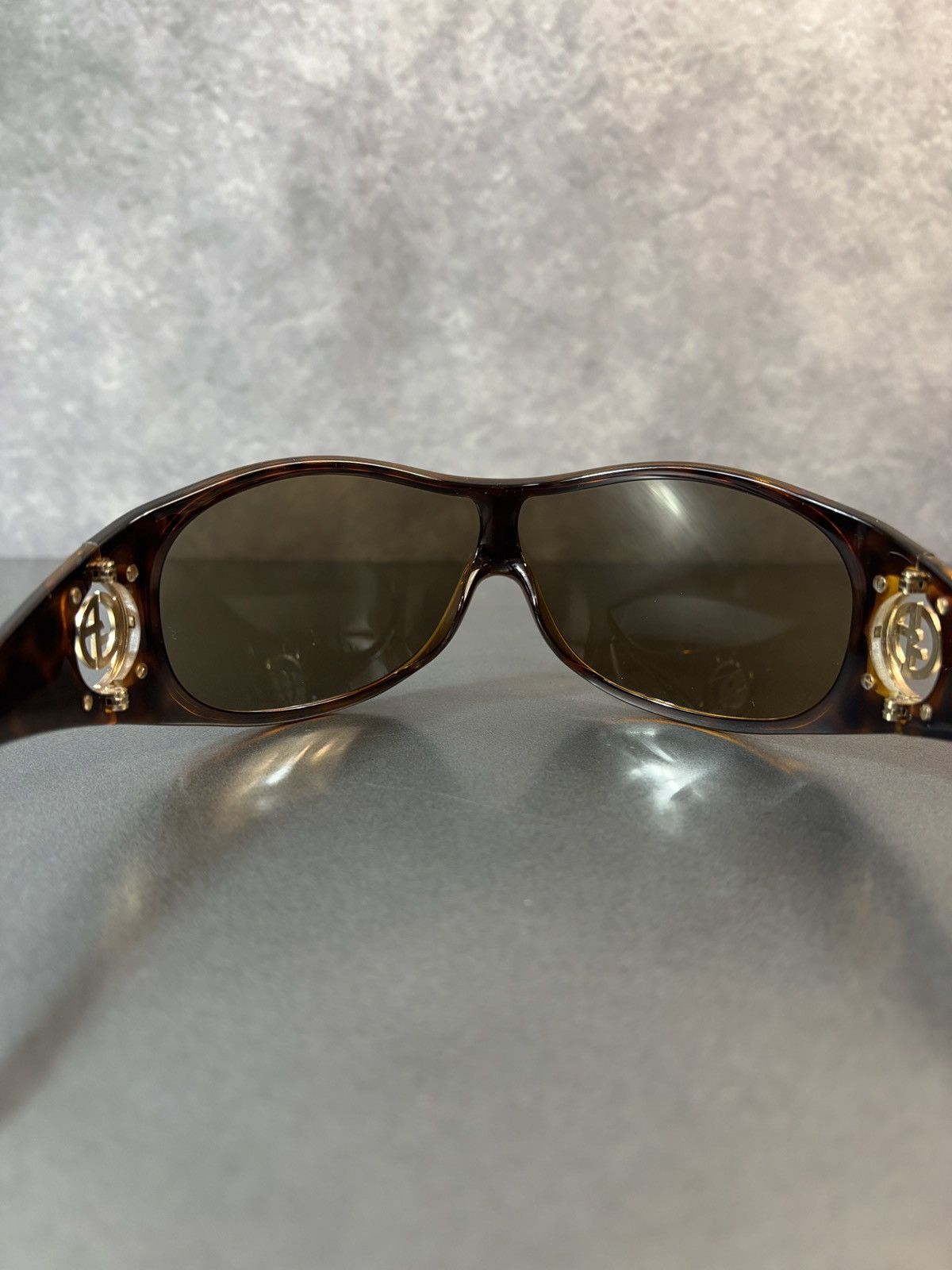 Giorgio Armani × Vintage 2000s Giorgio Armani Sunglasses GA 340/S Oversized Wrap Y2K Size ONE SIZE - 5 Thumbnail
